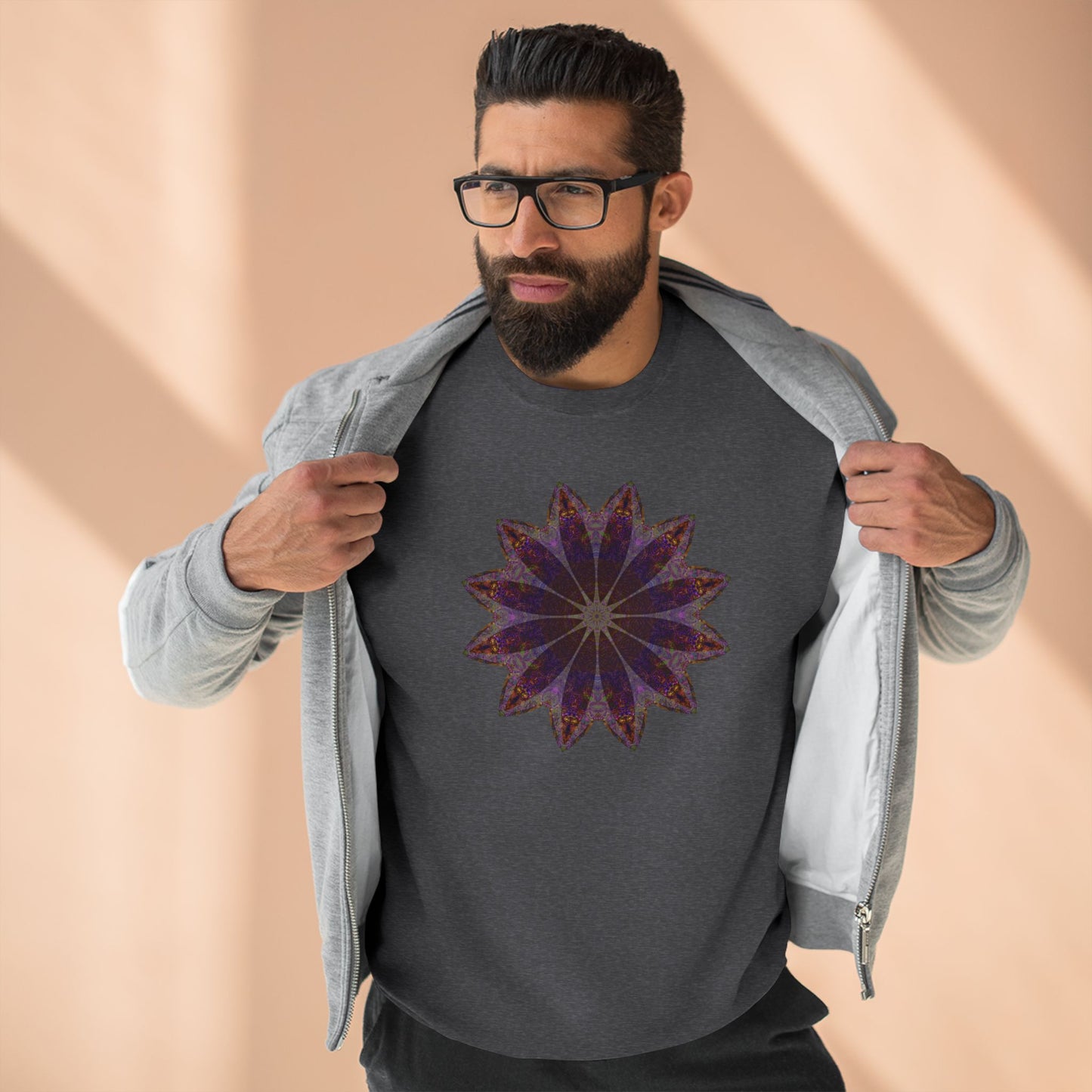 Unisex Crewneck Sweatshirt - Love Light Mandalas No.11