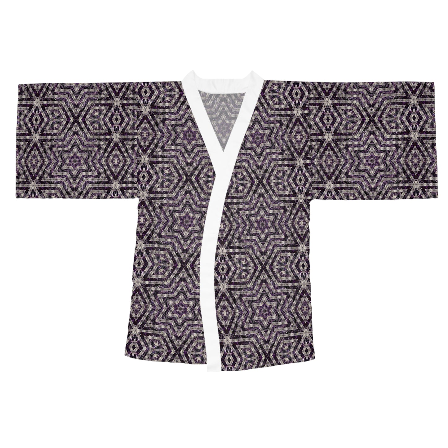 Long Sleeve Kimono Robe - P5 Kaleidoscopic No.24