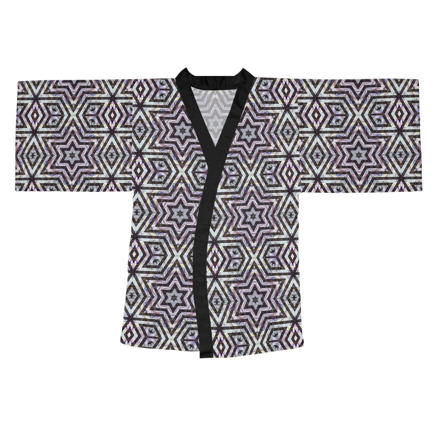 Long Sleeve Kimono Robe - P5 Kaleidoscopic No.20