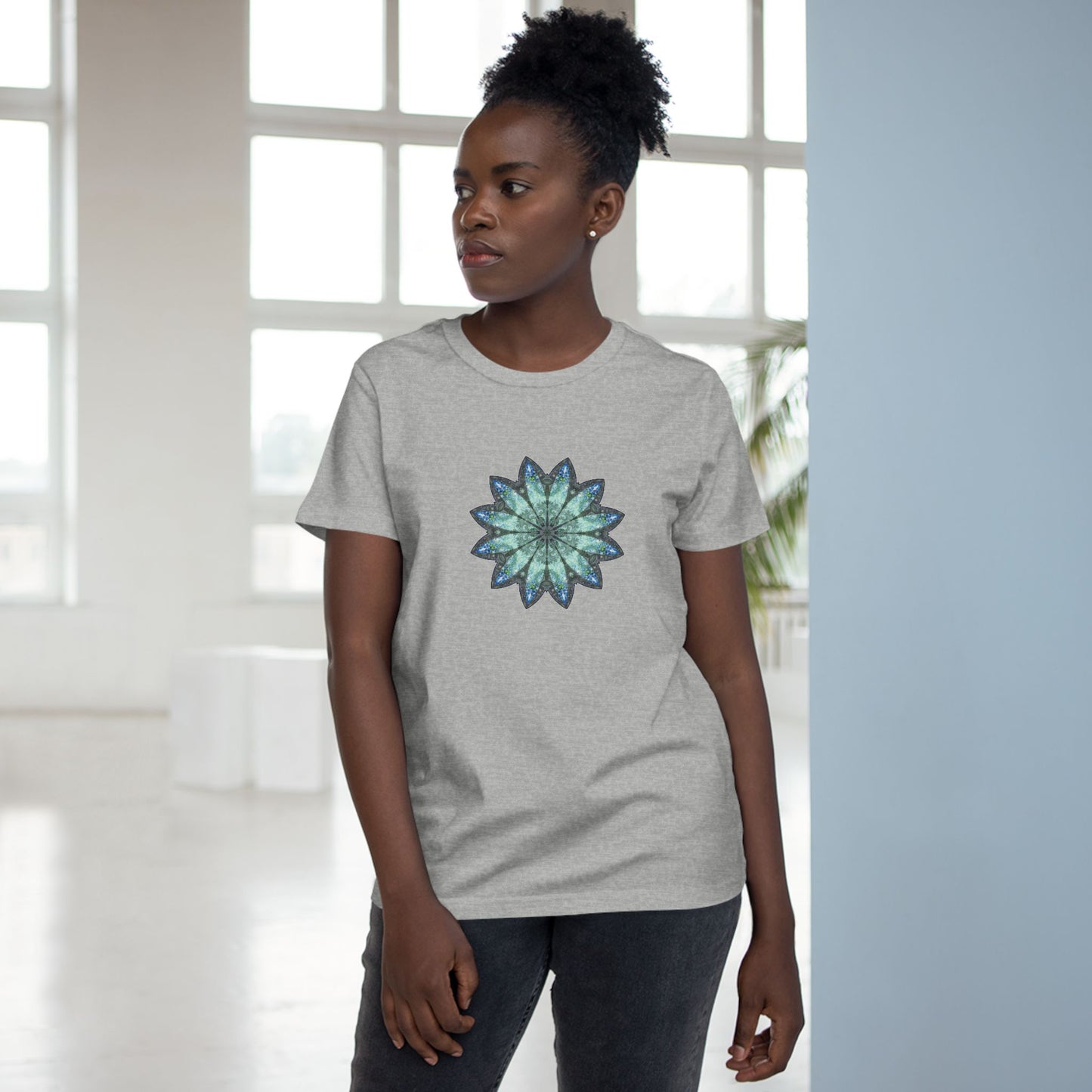 Women’s Maple Tee - Love Light Mandalas No.20
