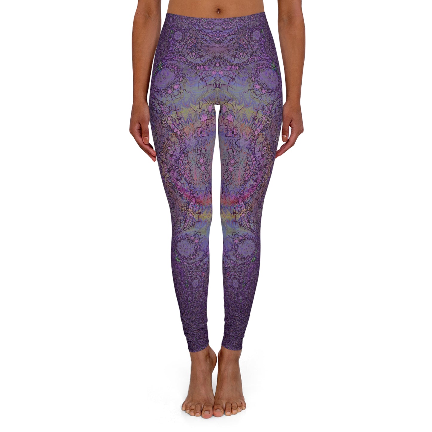 Spandex Leggings - Love Light Fractals No.13a