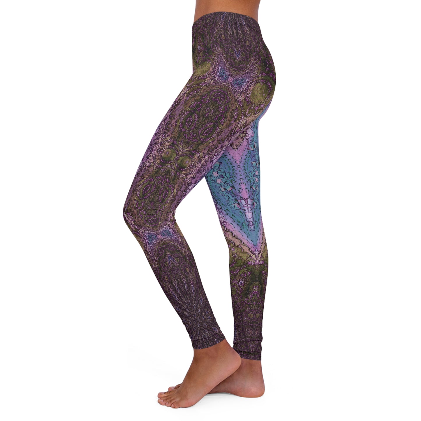 Spandex Leggings - Love Light Fractals No.11a