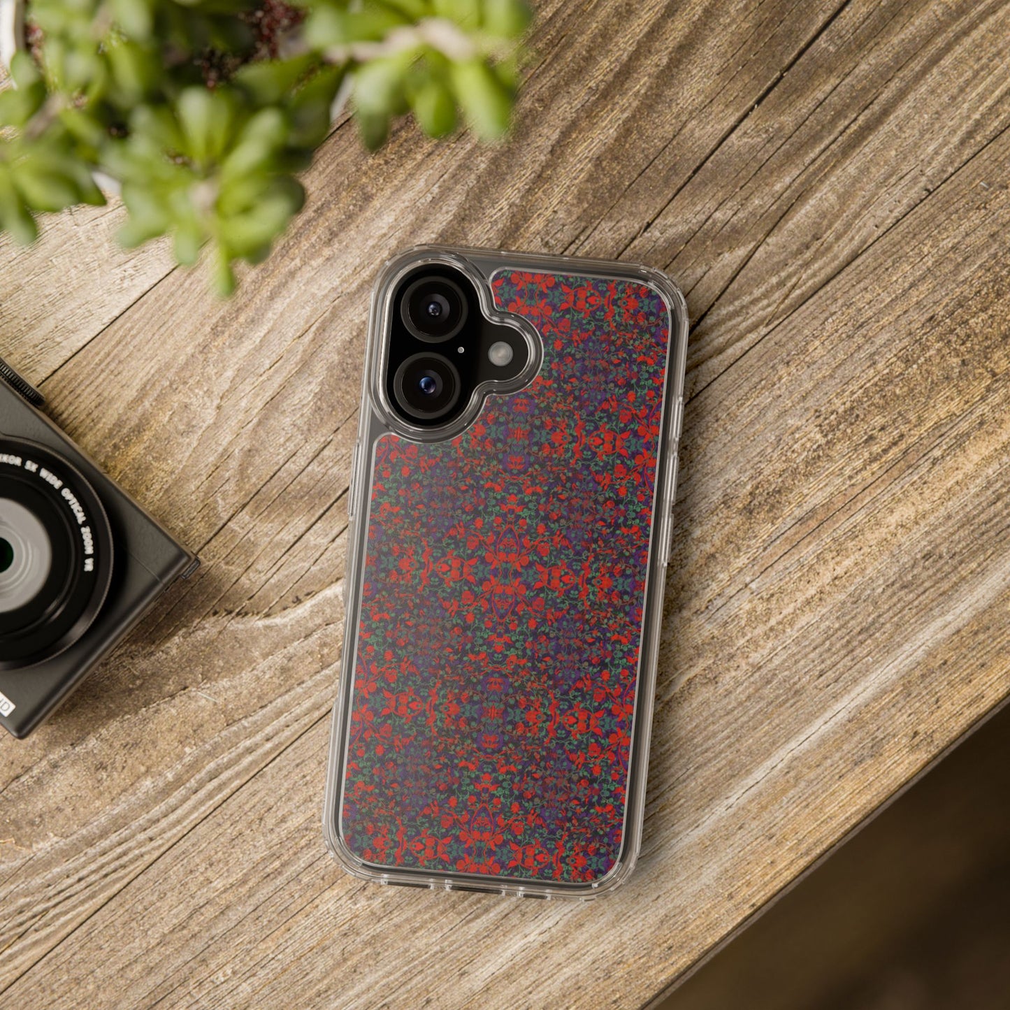 iPhone 16 Clear Case – Hidden Weave Series No.25