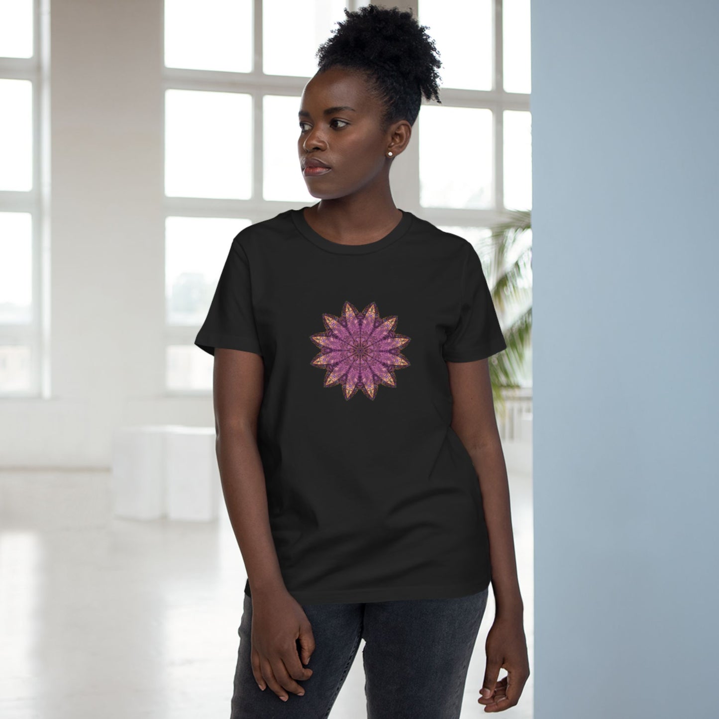 Women’s Maple Tee - Love Light Mandalas No.16
