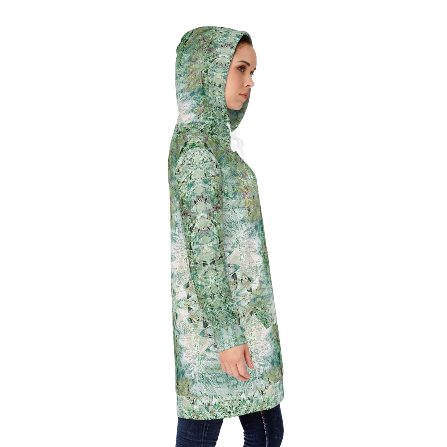 Women's Hoodie Dress - Love Light Fractals No.7