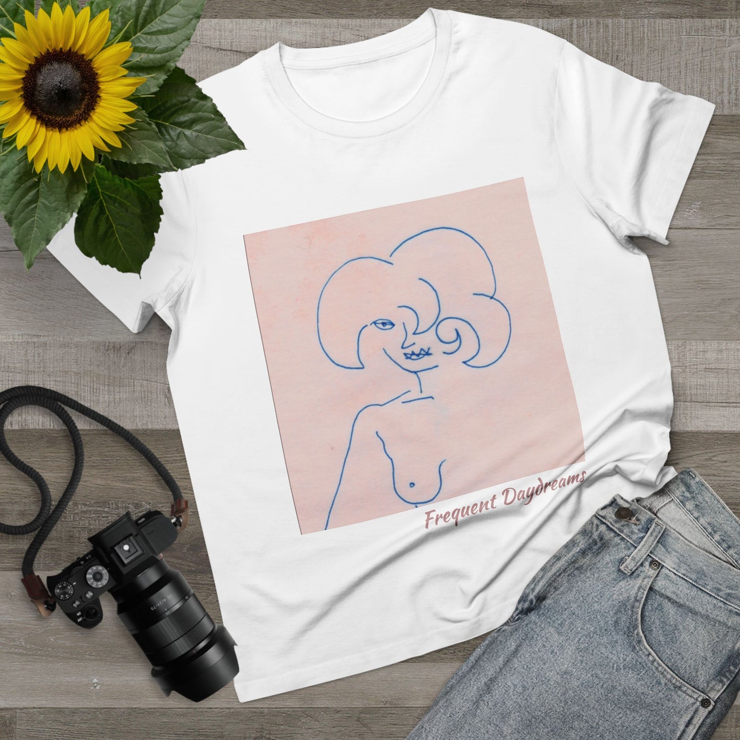 Women’s Maple Tee - Frequent Daydreams Sketch No.45