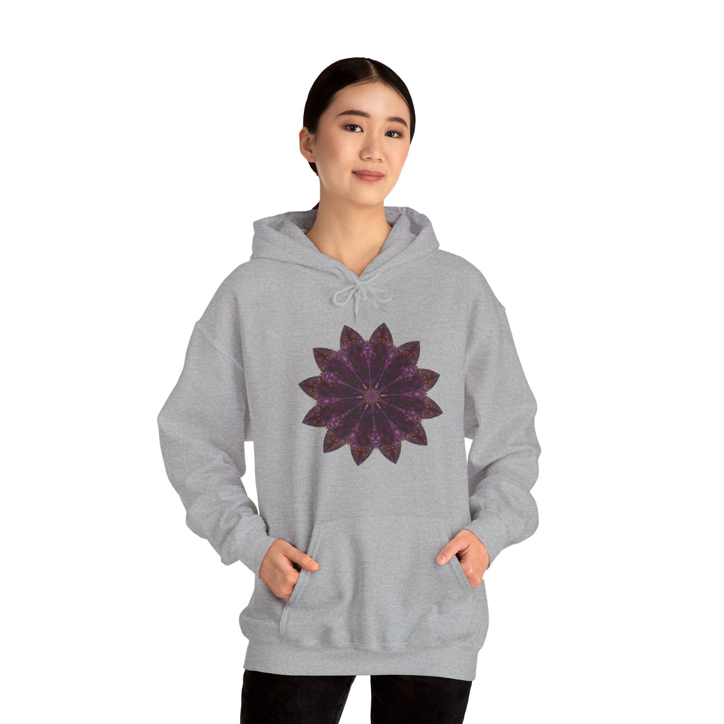 Unisex Heavy Blend™ Hooded Sweatshirt - Love Light Mandalas No.15