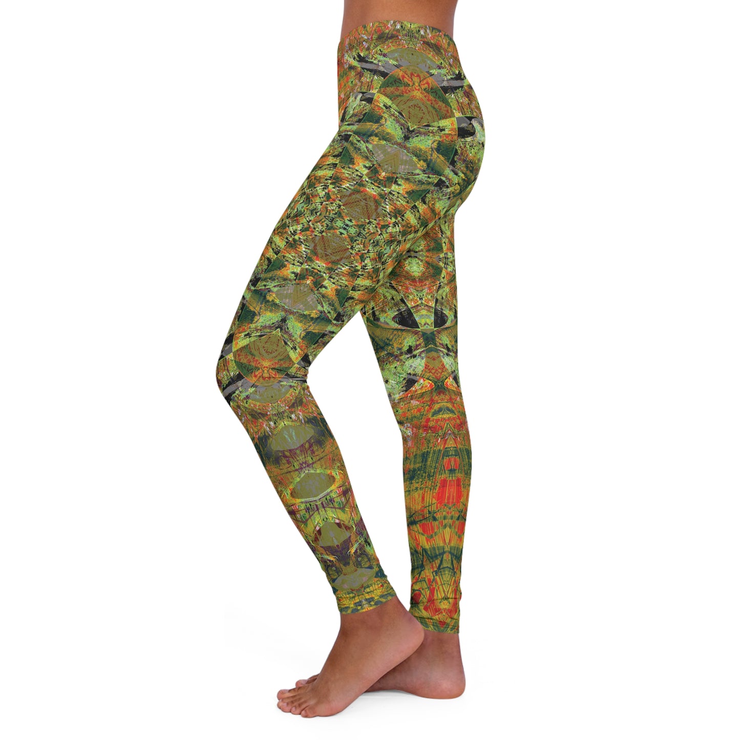 Spandex Leggings - Love Light Fractals No.4b