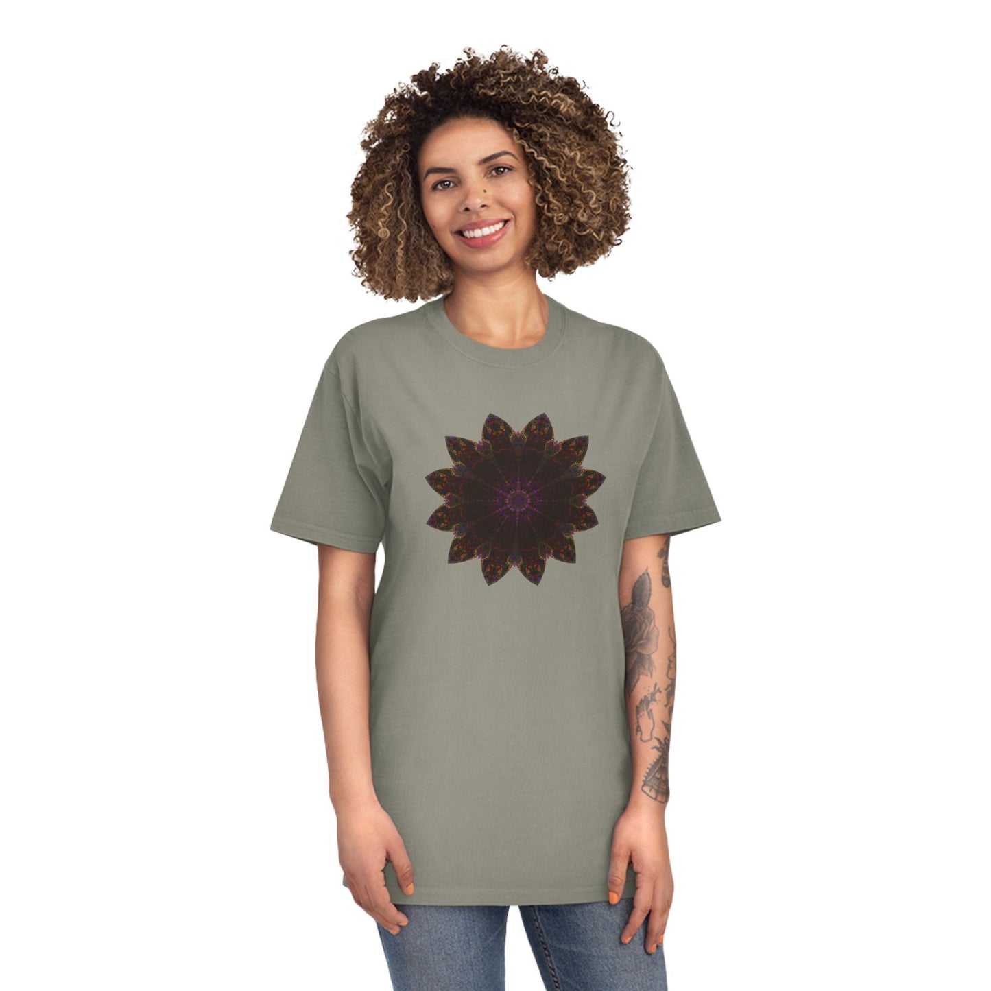 Unisex Faded Shirt - Love Light Mandalas No.12