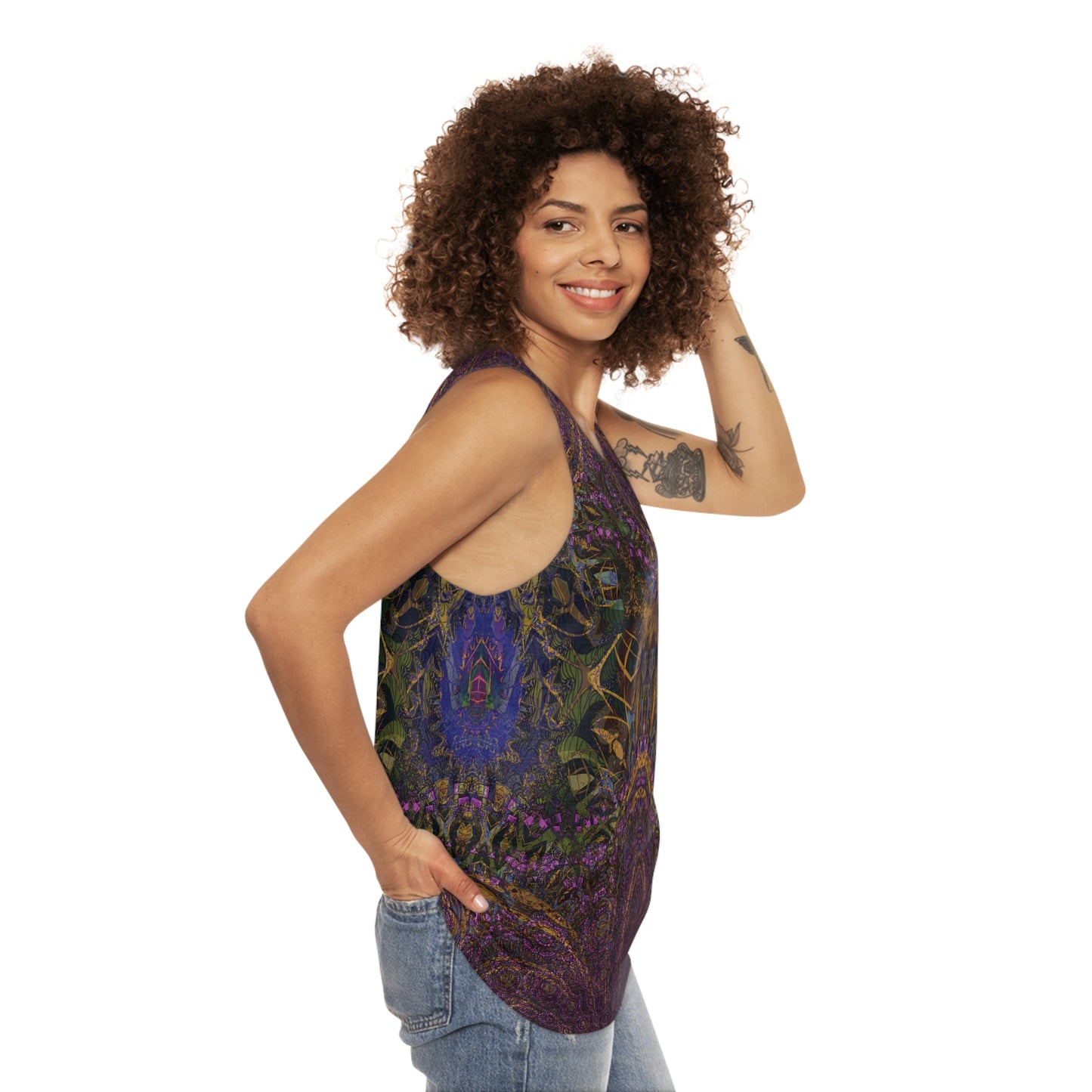 Unisex Tank Top - Love Light Fractals No.10