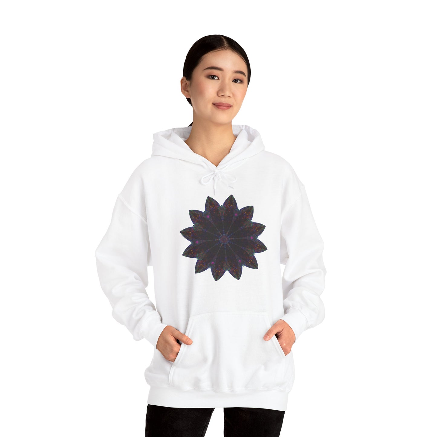 Unisex Heavy Blend™ Hooded Sweatshirt - Love Light Mandalas No.25