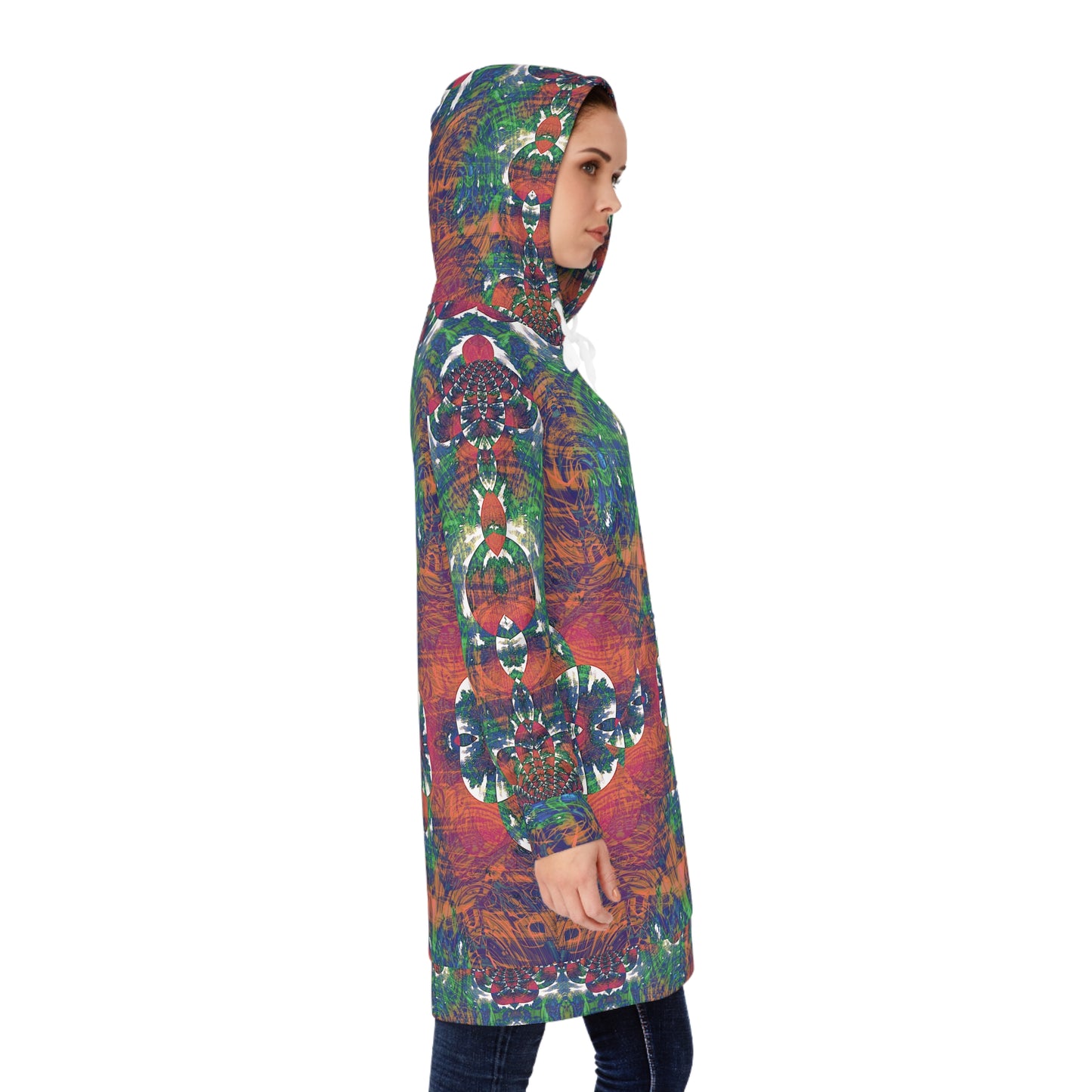 Women's Hoodie Dress - Love Light Fractals No.2