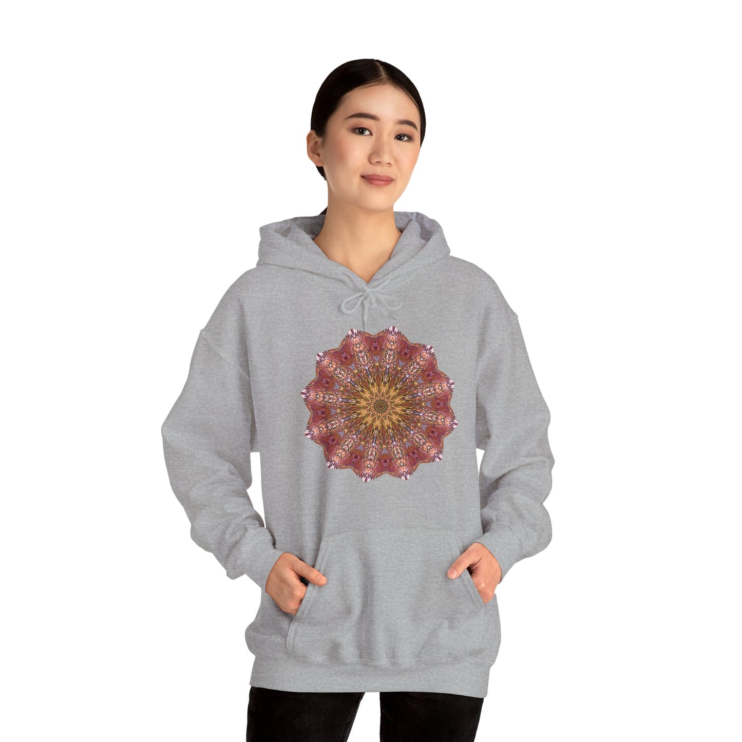 Unisex Heavy Blend™ Hooded Sweatshirt - Starflower Mandalas No.2