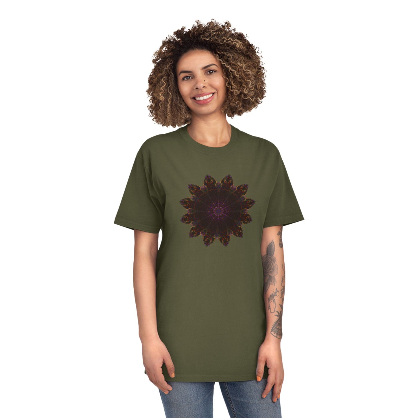 Unisex Faded Shirt - Love Light Mandalas No.12