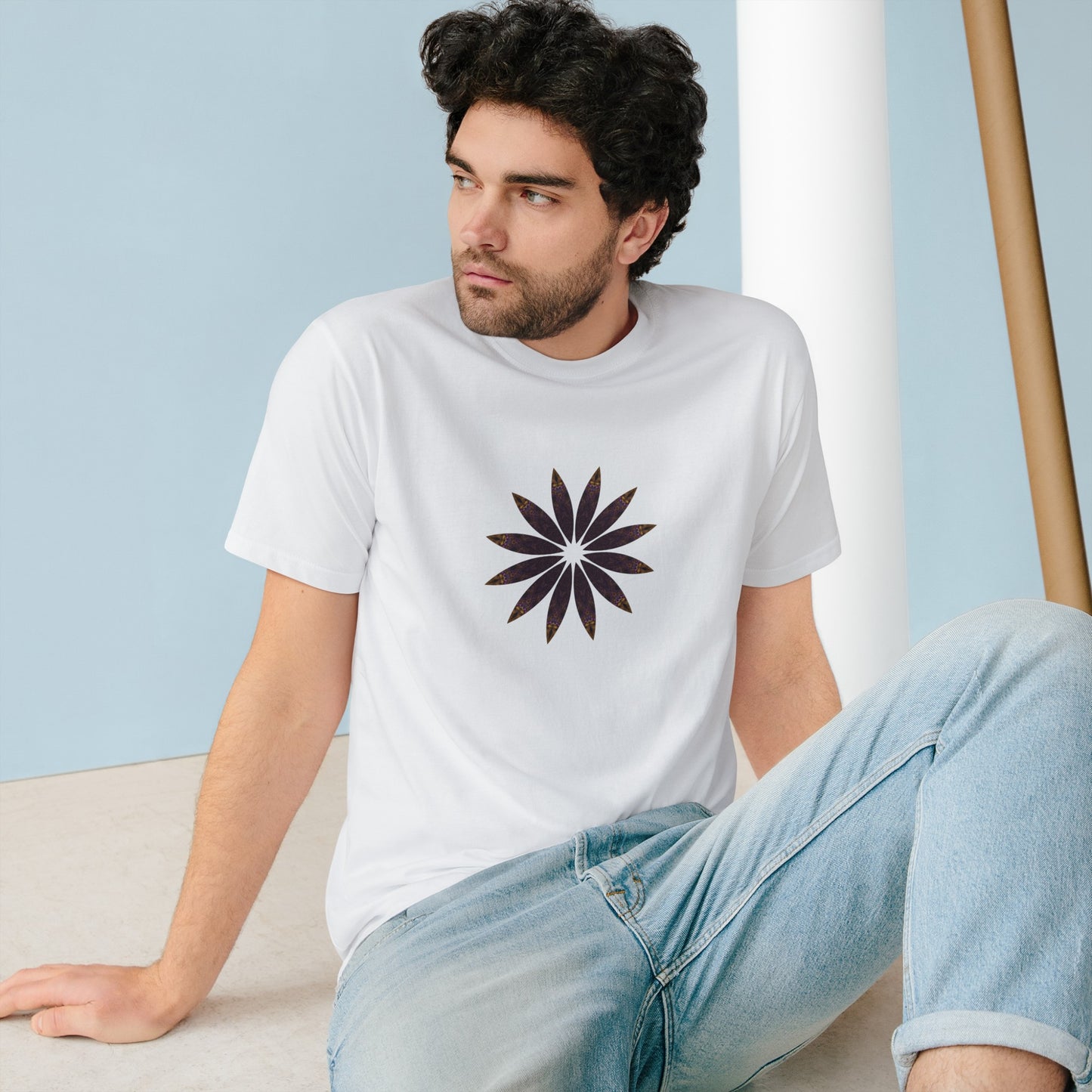 Organic Staple T-shirt - Love Light Mandalas No.2