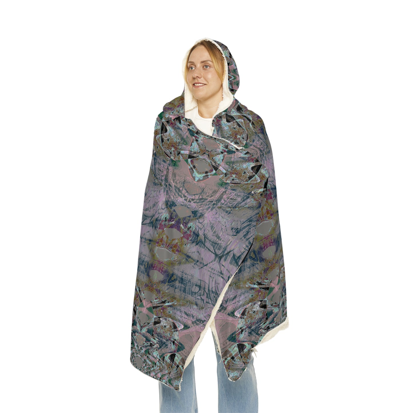Snuggle Blanket - Love Light Fractals No.5