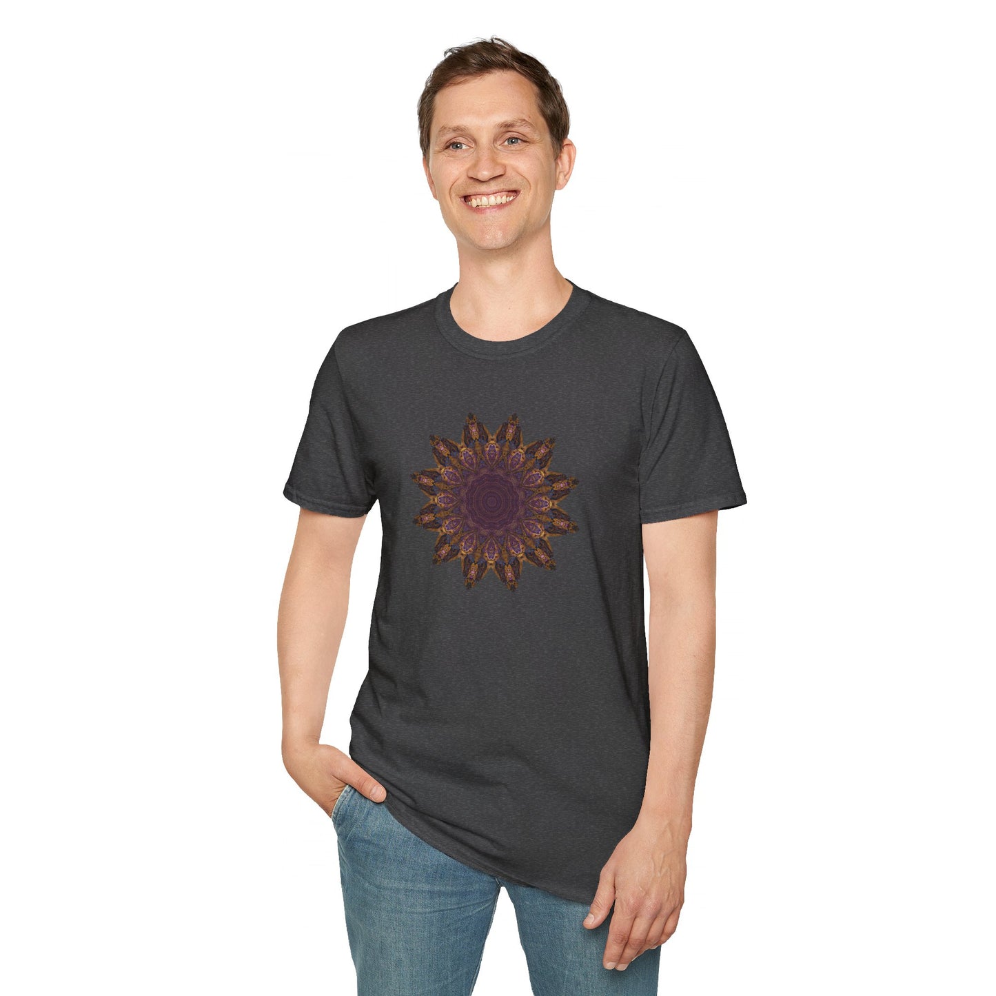 Unisex Softstyle T-Shirt - Love Light Mandalas No.1