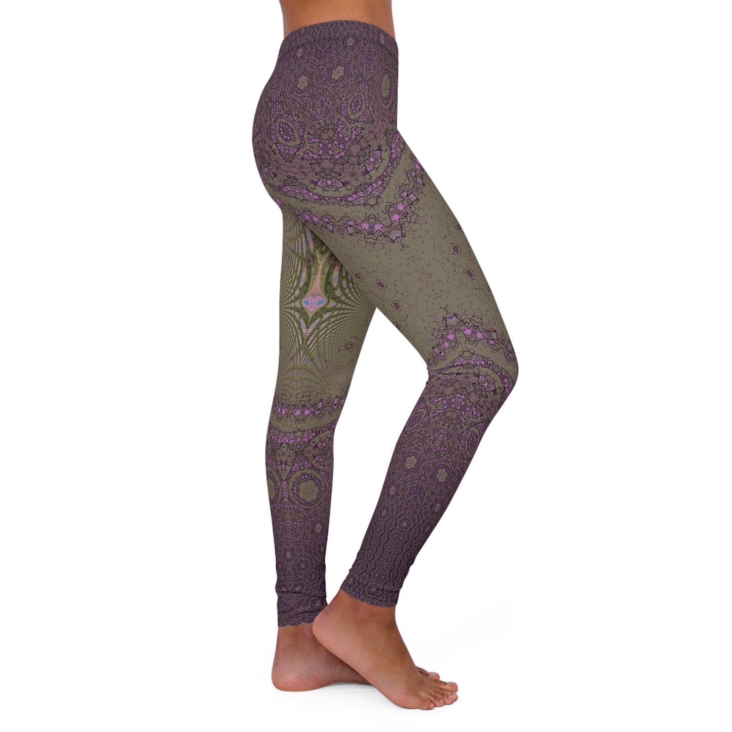 Spandex Leggings - Love Light Fractals No.11b