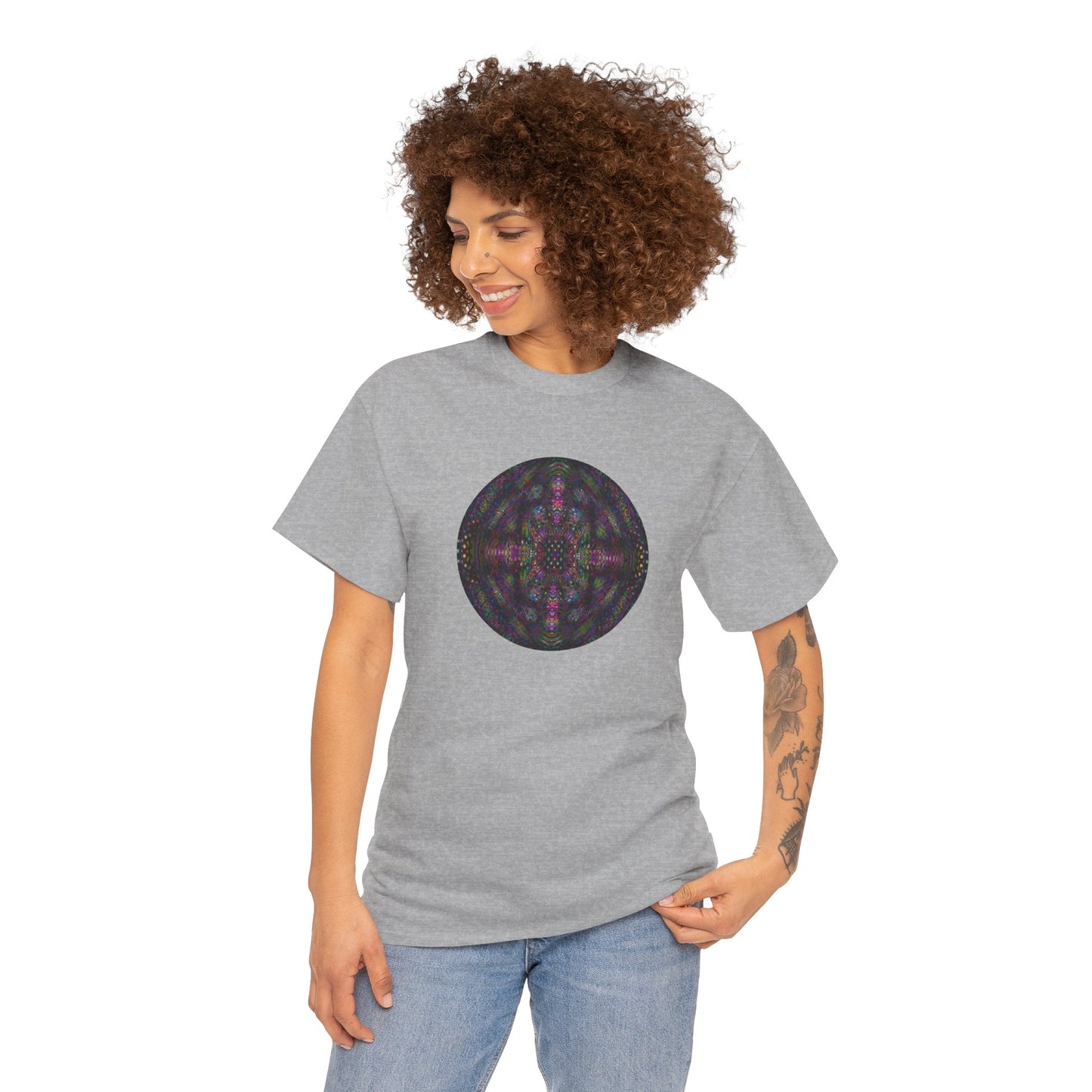 Unisex Heavy Cotton Tee - DMT Scribe Spheres No.5