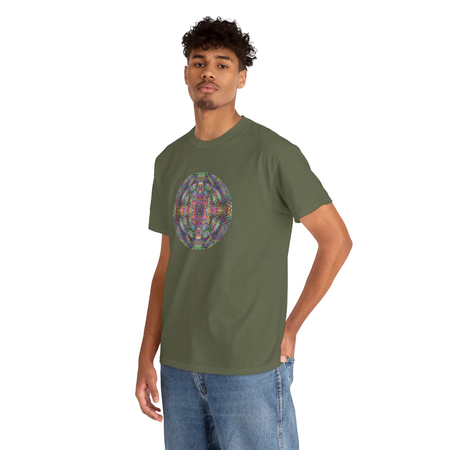 Unisex Heavy Cotton Tee - DMT Scribe Spheres No.4