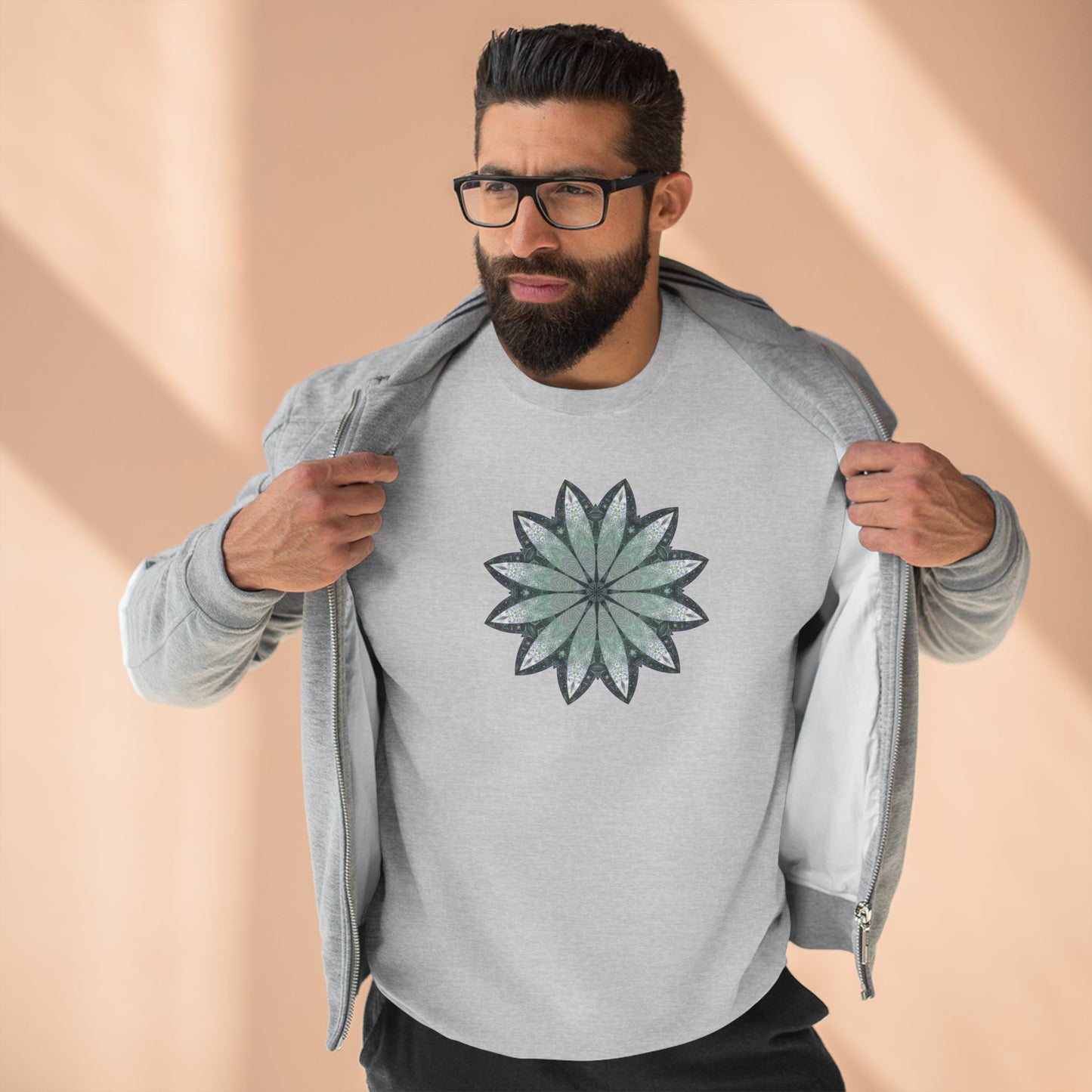 Unisex Crewneck Sweatshirt - Love Light Mandalas No.22