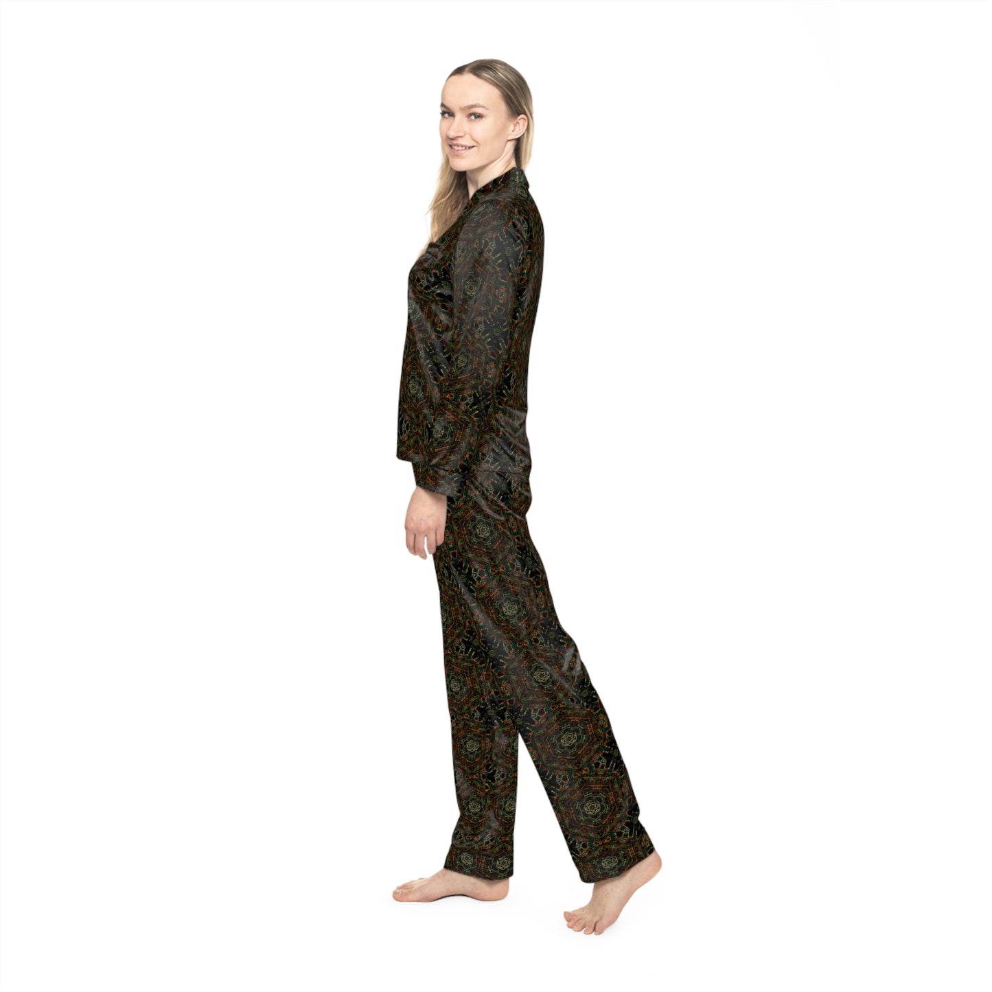 Women's Satin Pajamas - DK Series No.14
