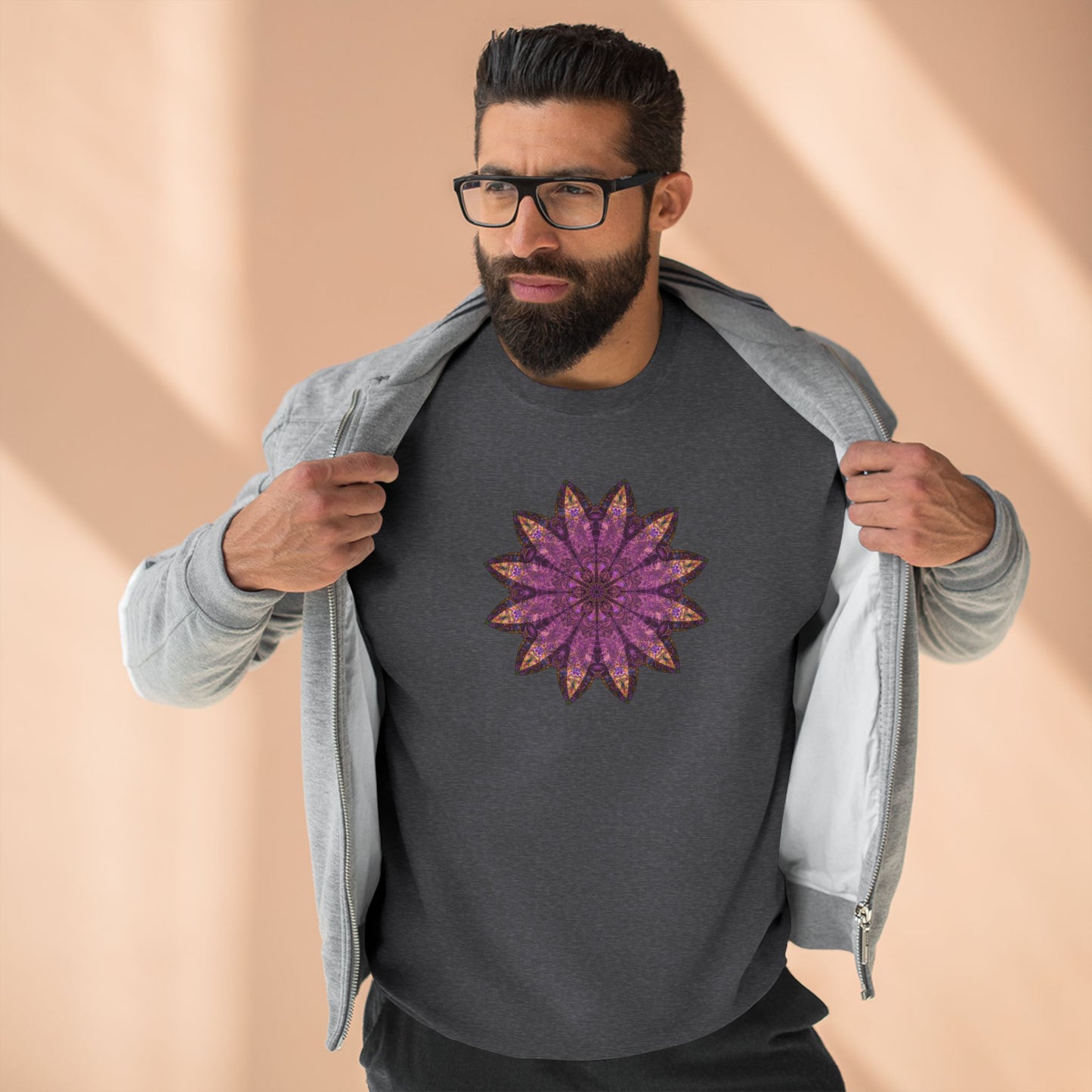 Unisex Crewneck Sweatshirt - Love Light Mandalas No.16