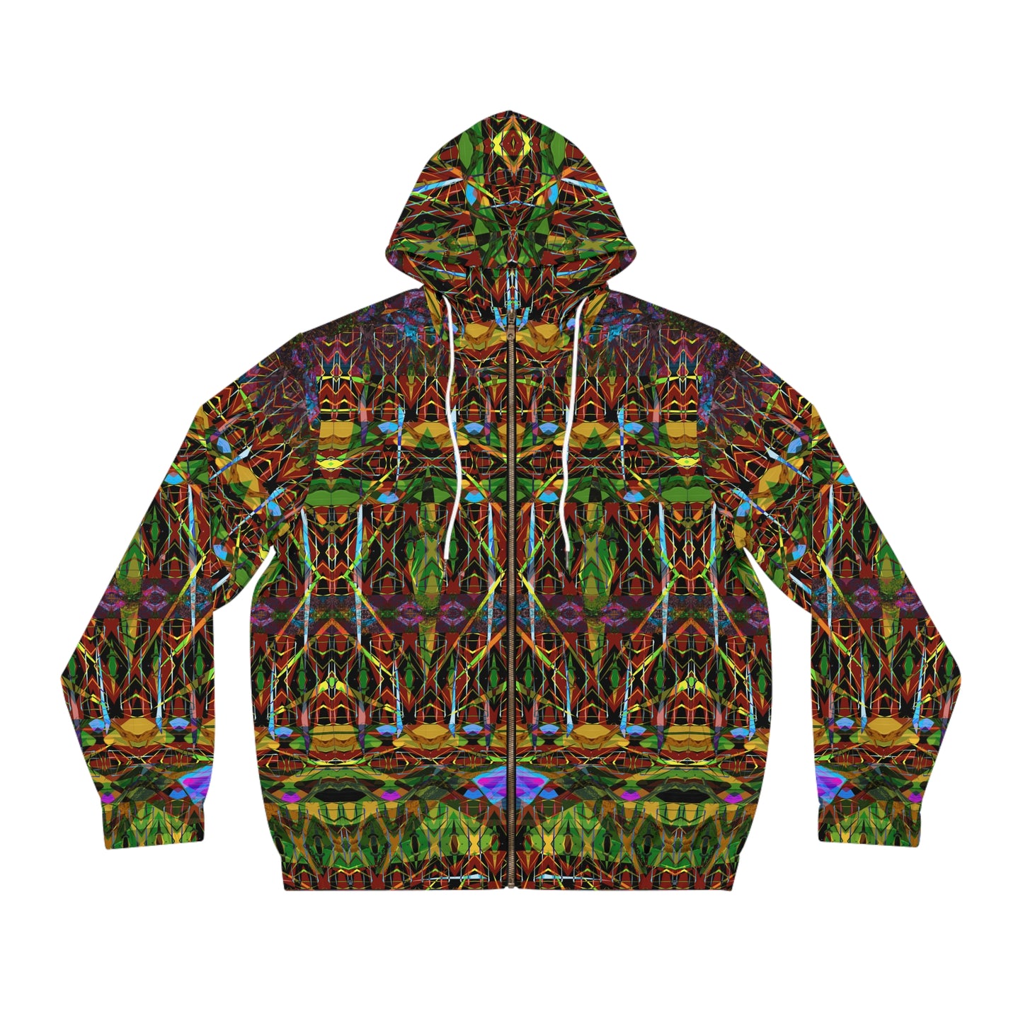 Men's Full-Zip Hoodie - Mandala Series No.5