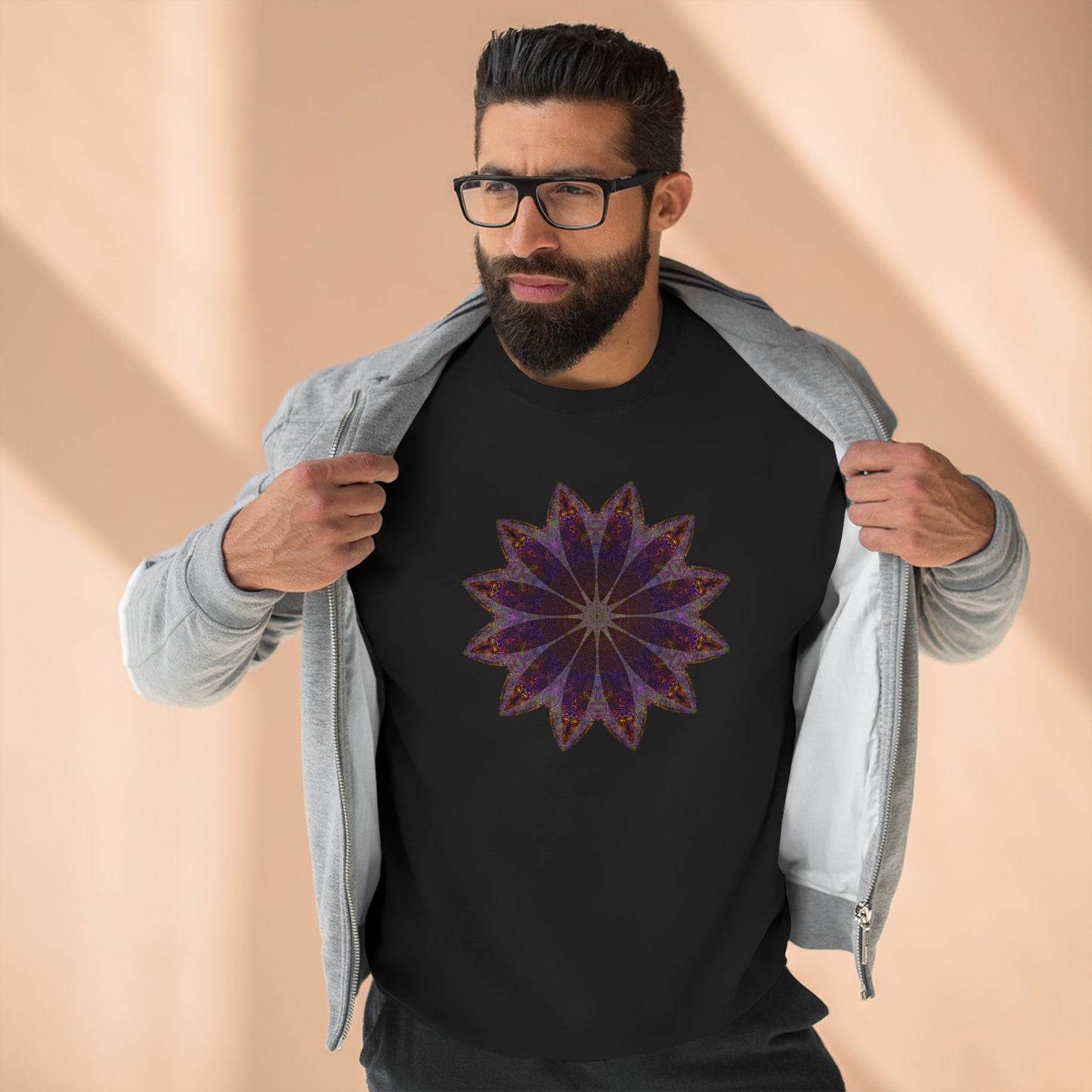 Unisex Crewneck Sweatshirt - Love Light Mandalas No.11