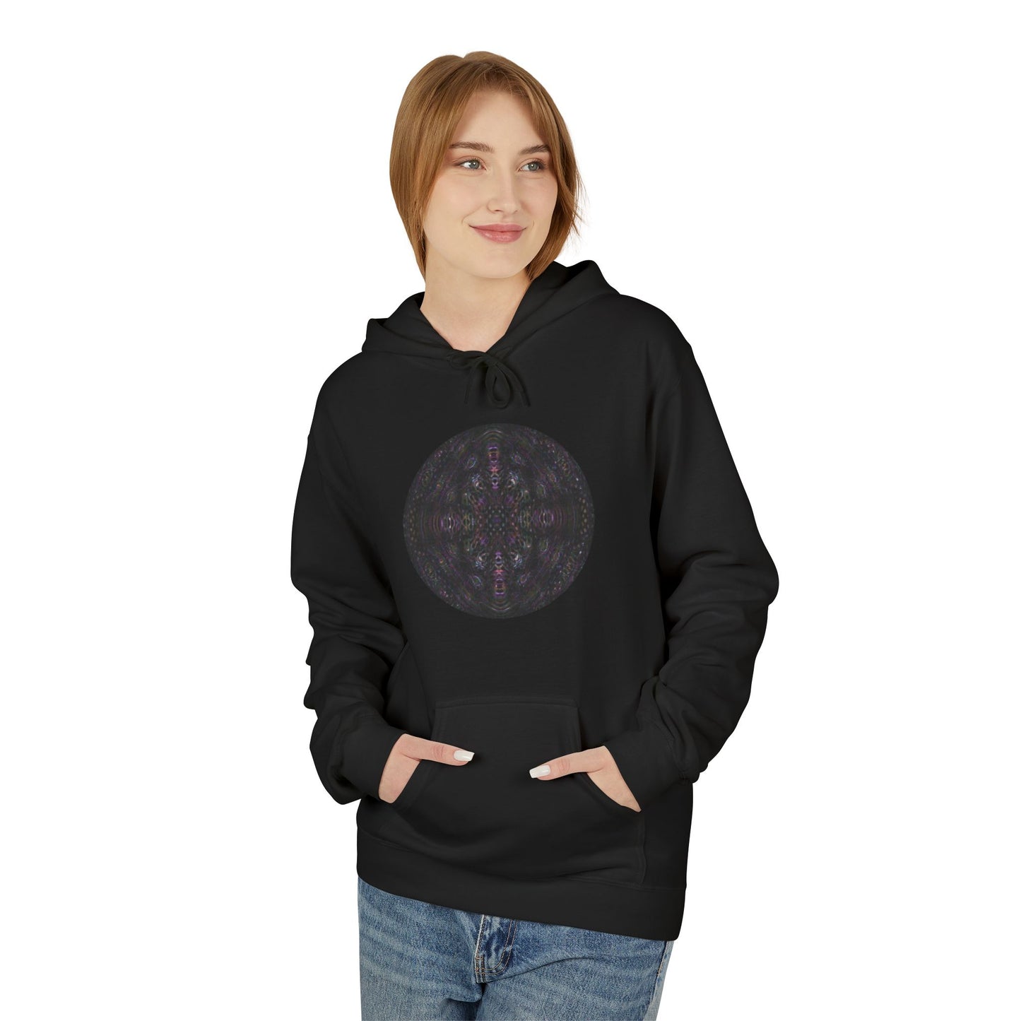Unisex Midweight Softstyle Fleece Hoodie - DMT Scribe Spheres No.9