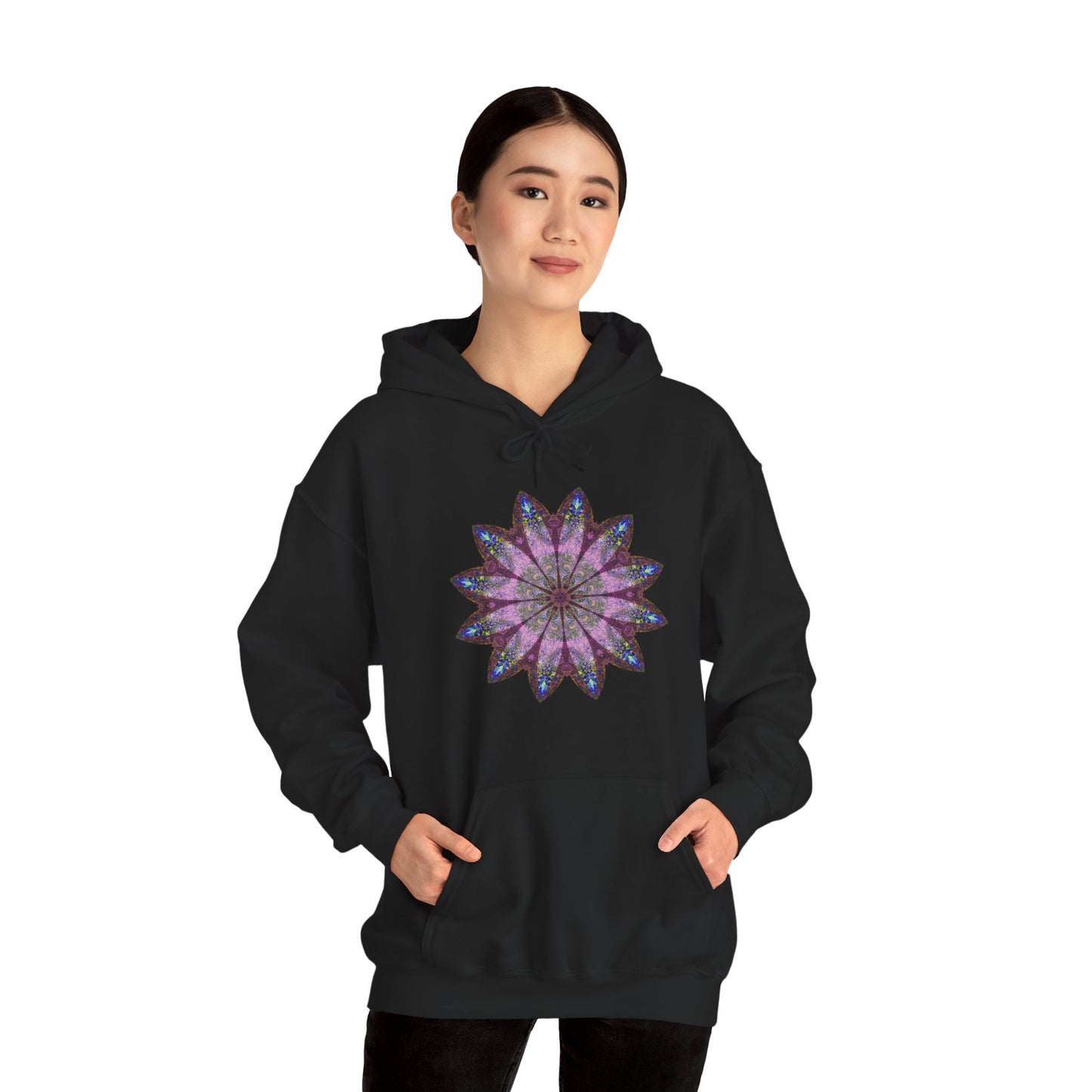 Unisex Heavy Blend™ Hooded Sweatshirt - Love Light Mandalas No.19