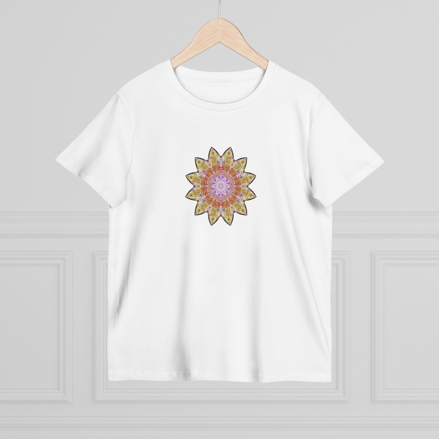 Women’s Maple Tee - Love Light Mandalas No.14