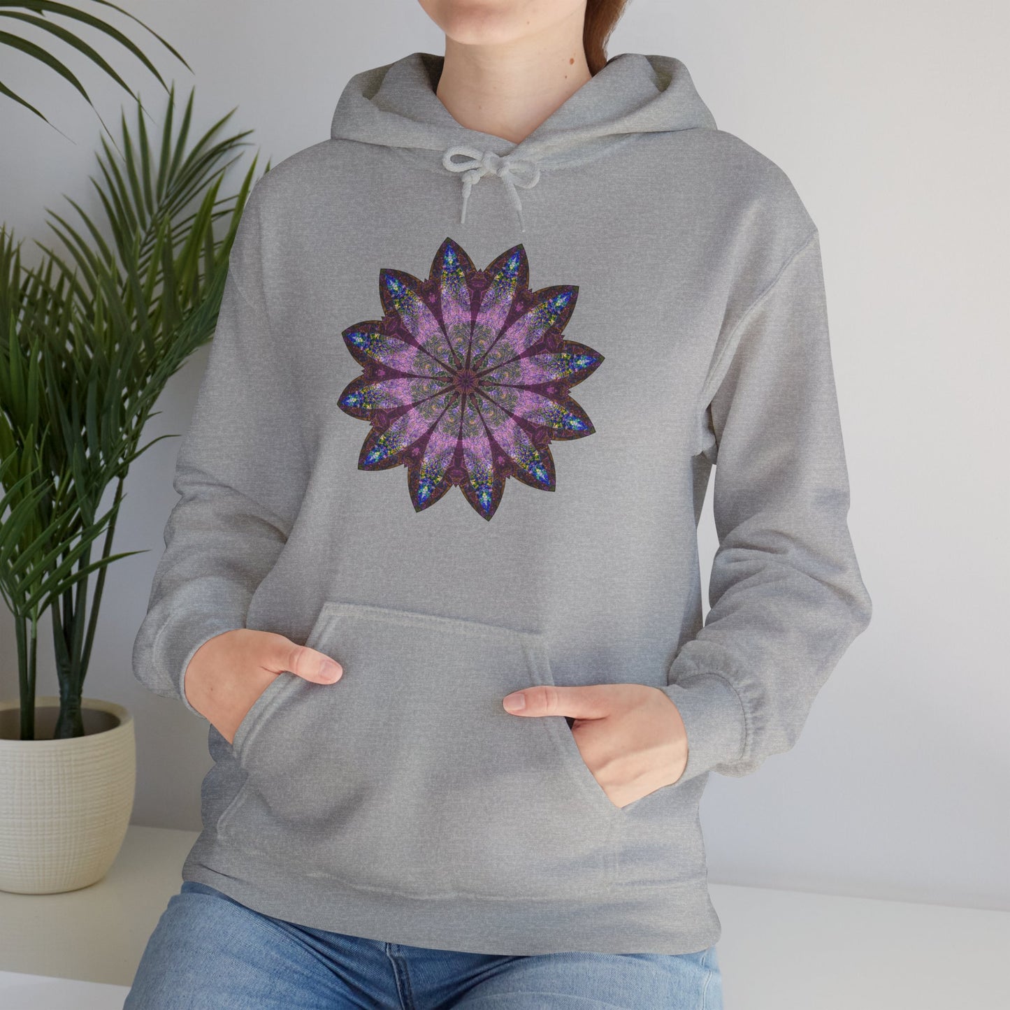 Unisex Heavy Blend™ Hooded Sweatshirt - Love Light Mandalas No.19