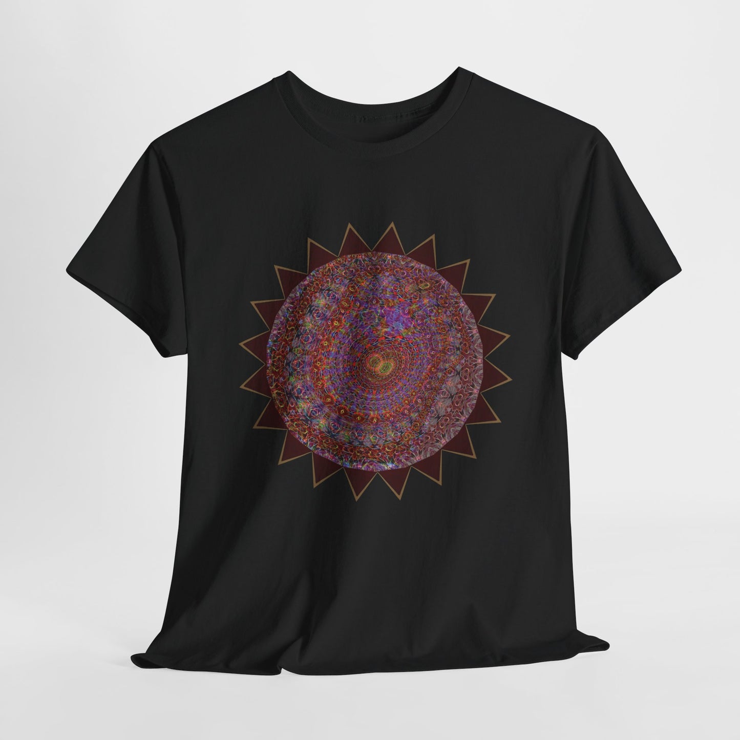 Unisex Heavy Cotton Tee - Mycelium Mandalas No.M18K4
