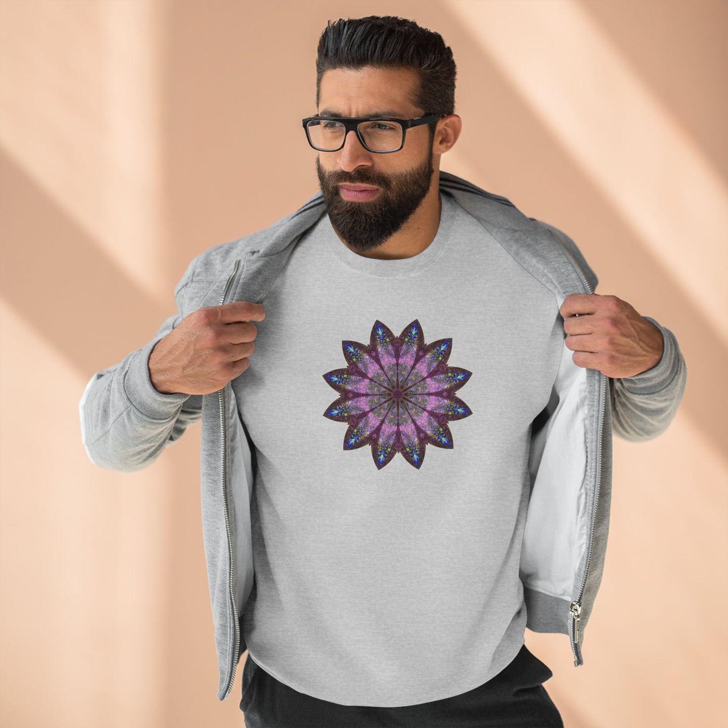 Unisex Crewneck Sweatshirt - Love Light Mandalas No.19