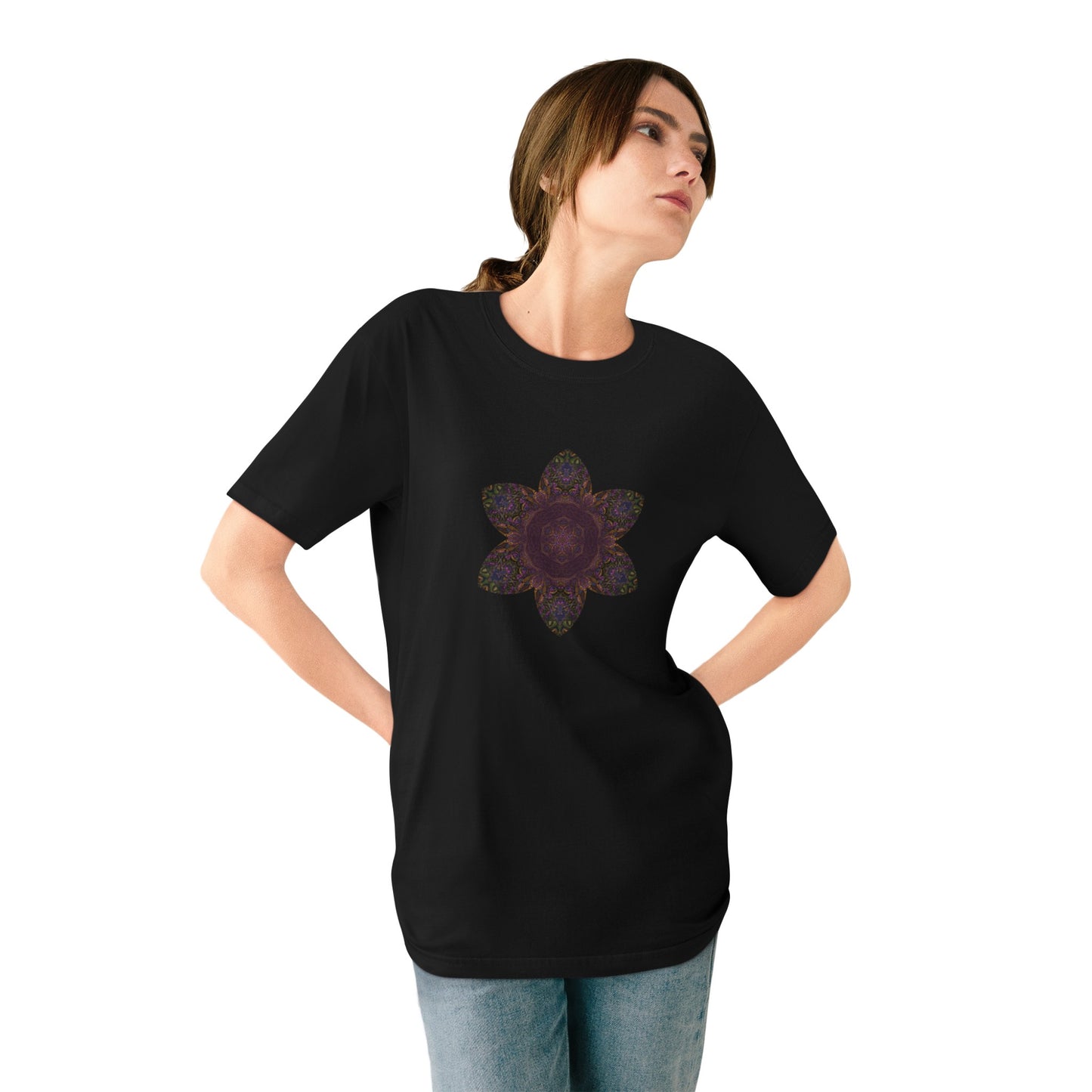 Organic Staple T-shirt - Love Light Mandalas No.3