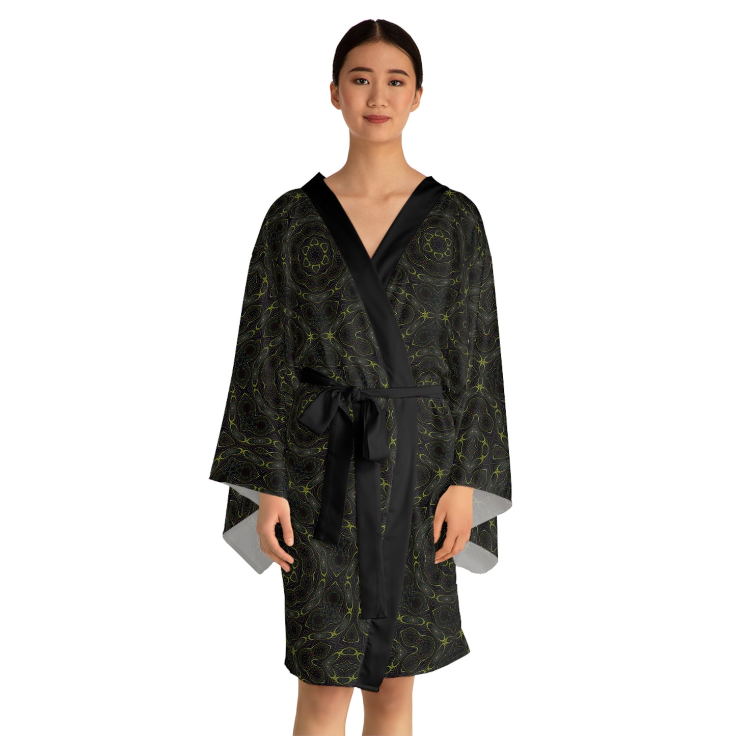 Long Sleeve Kimono Robe - P5 Kaleidoscopic No.4