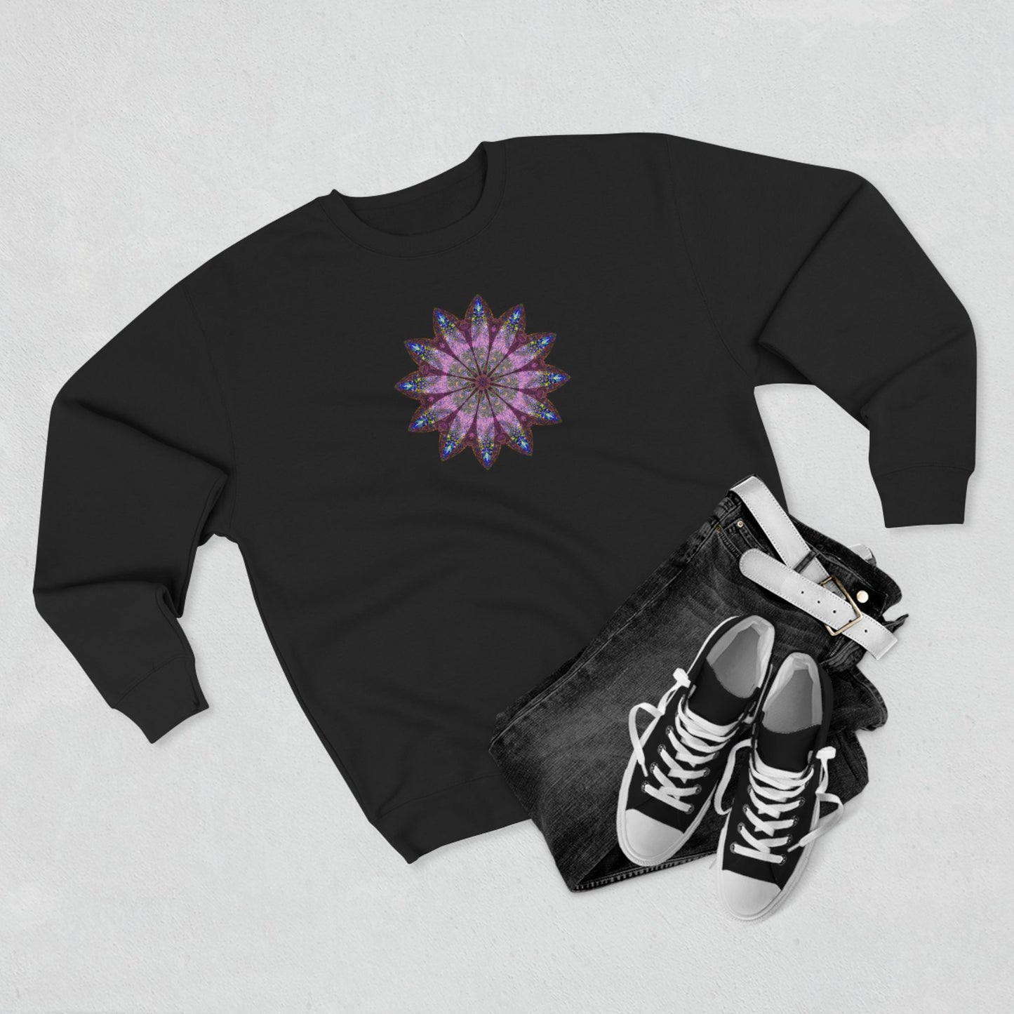 Unisex Crewneck Sweatshirt - Love Light Mandalas No.19