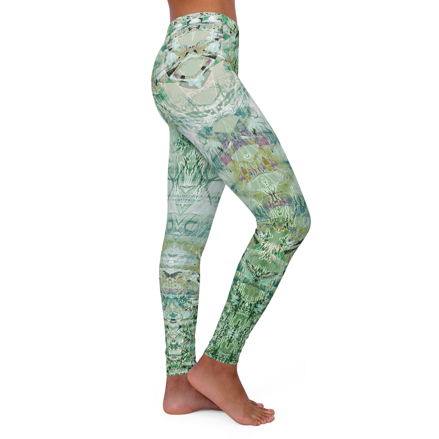 Spandex Leggings - Love Light Fractals No.7b