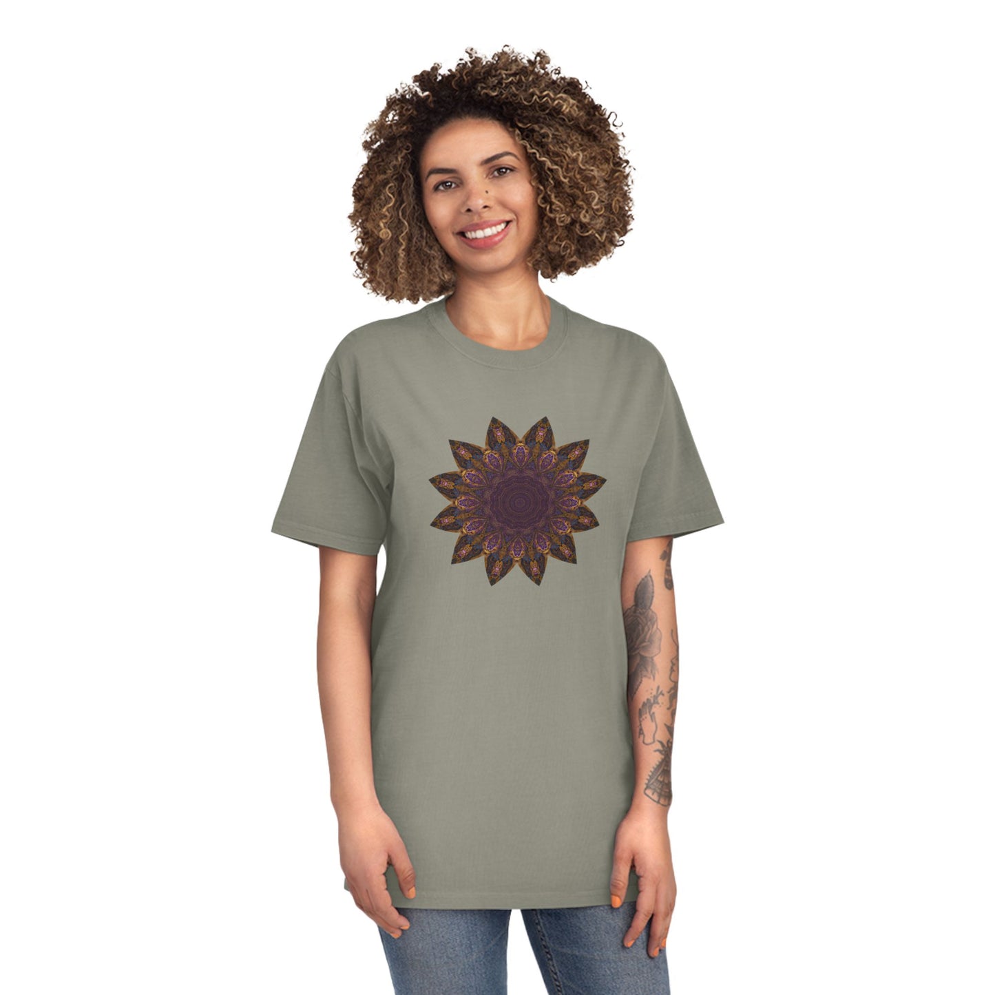 Unisex Faded Shirt - Love Light Mandalas No.1