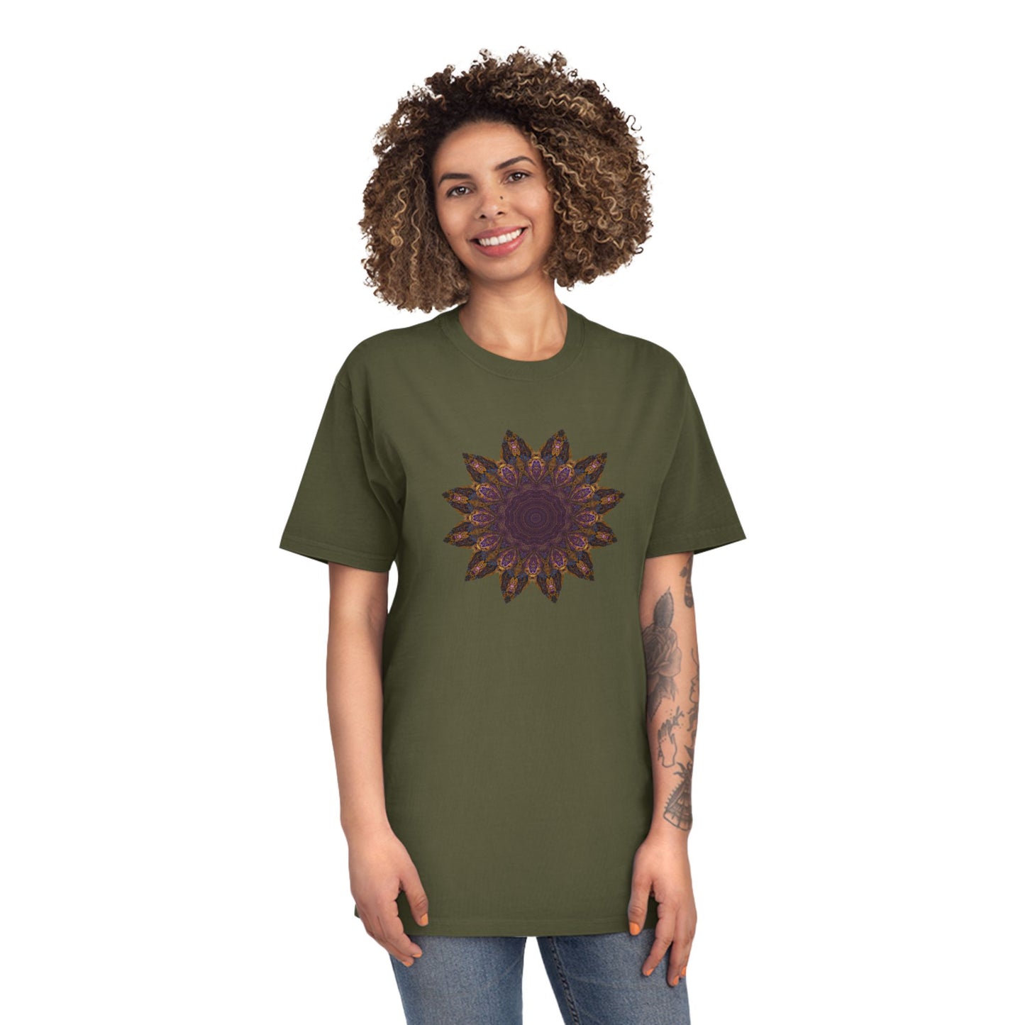 Unisex Faded Shirt - Love Light Mandalas No.1