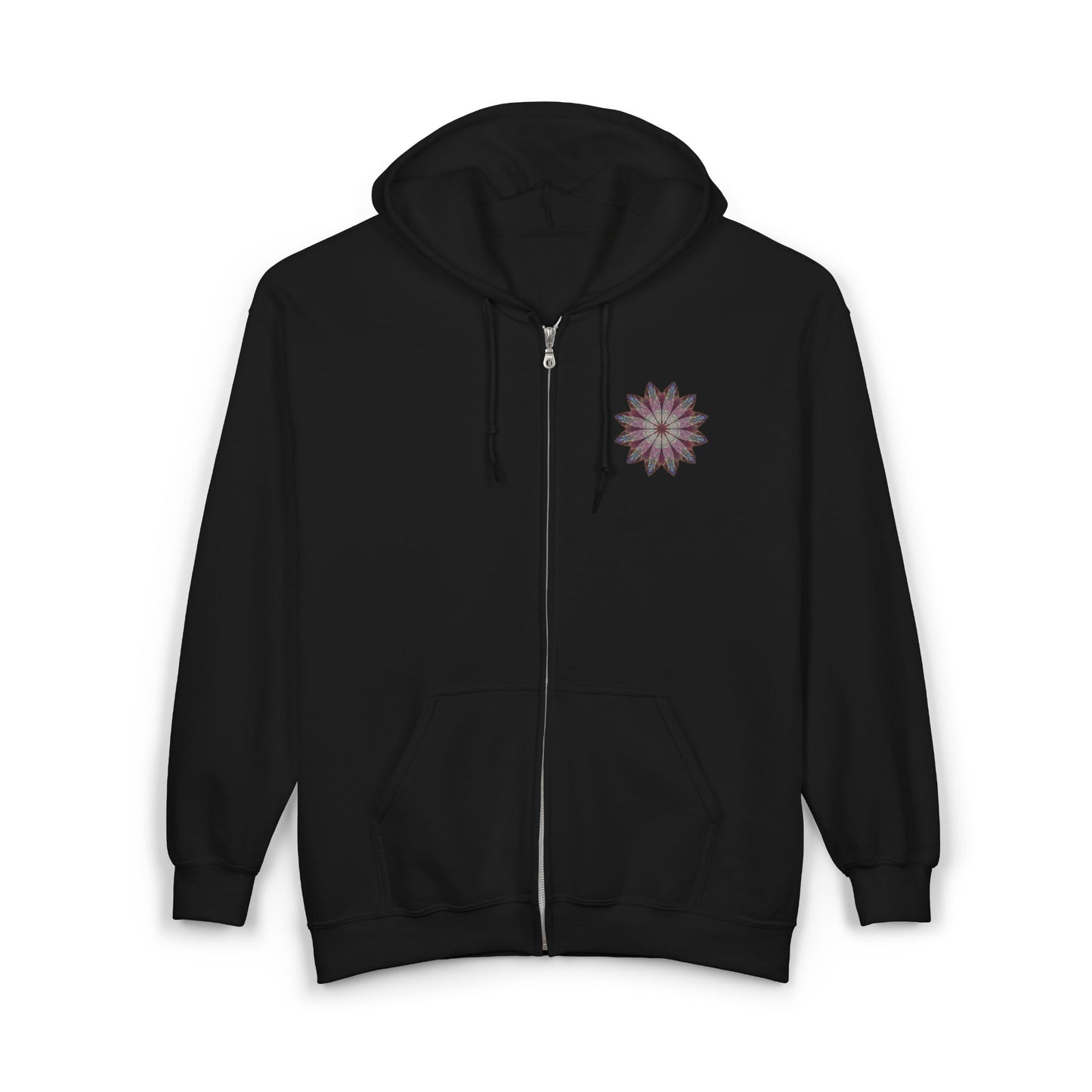 Unisex Heavy Blend™ Full Zip Hooded Sweatshirt - Love Light Mandalas No.9