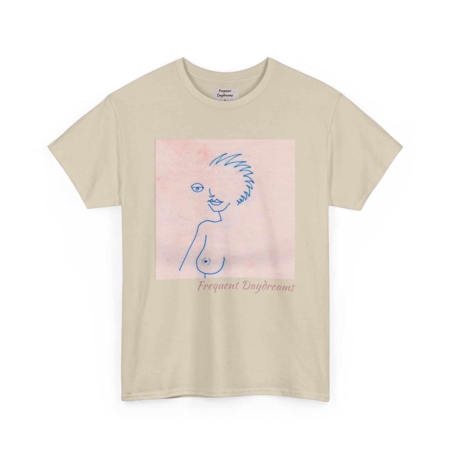 Unisex Heavy Cotton Tee - Frequent Daydreams Sketch No.46
