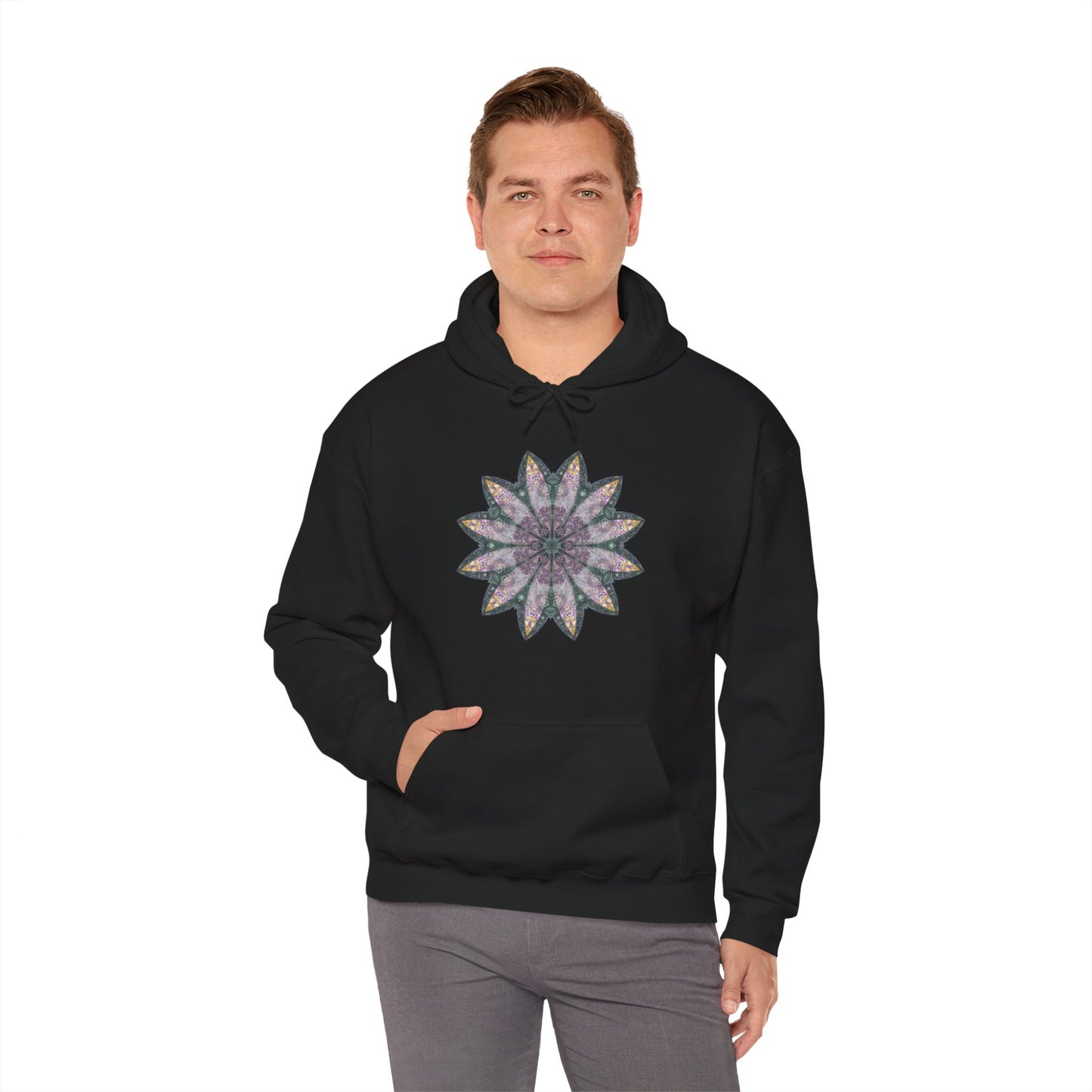 Unisex Heavy Blend™ Hooded Sweatshirt - Love Light Mandalas No.21