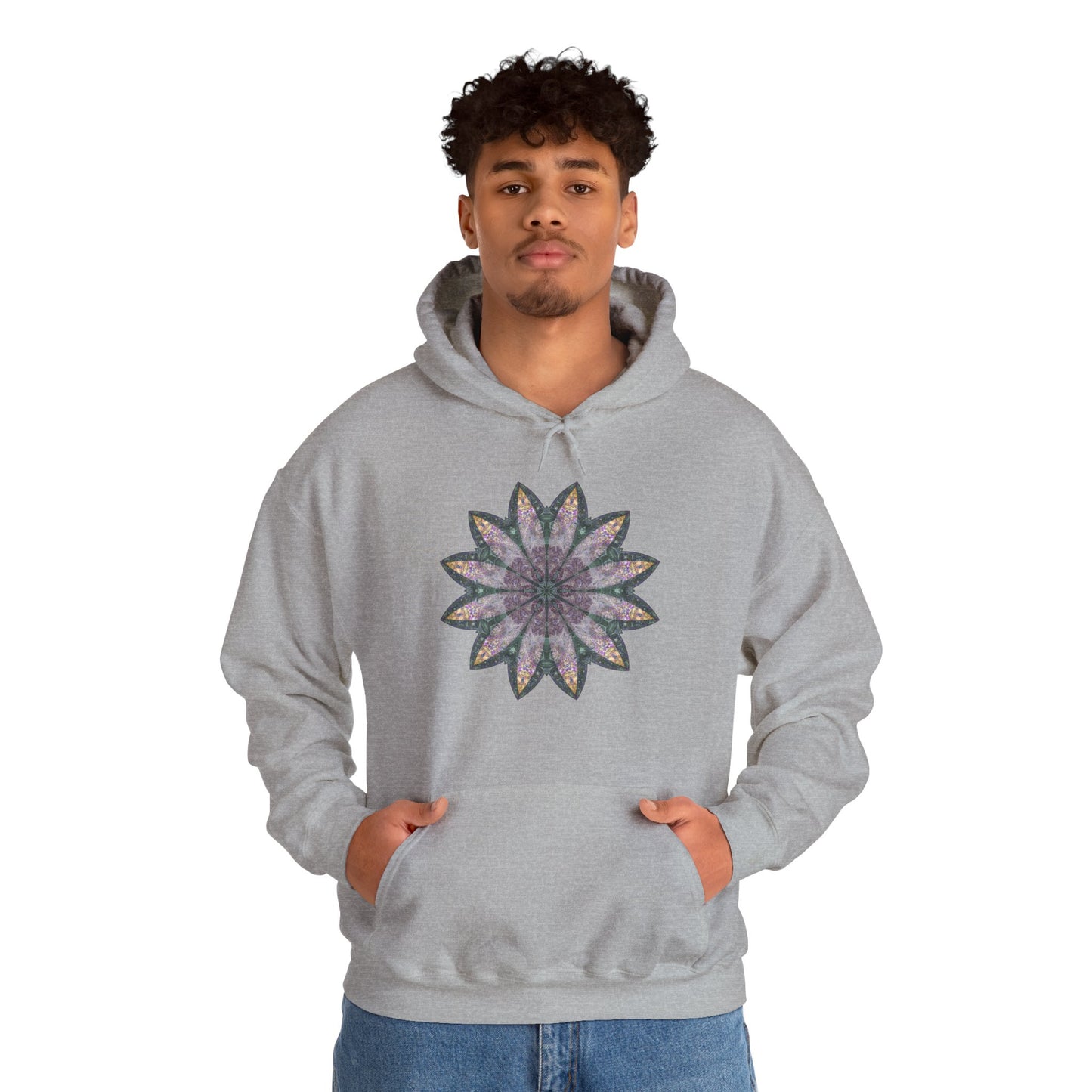 Unisex Heavy Blend™ Hooded Sweatshirt - Love Light Mandalas No.21