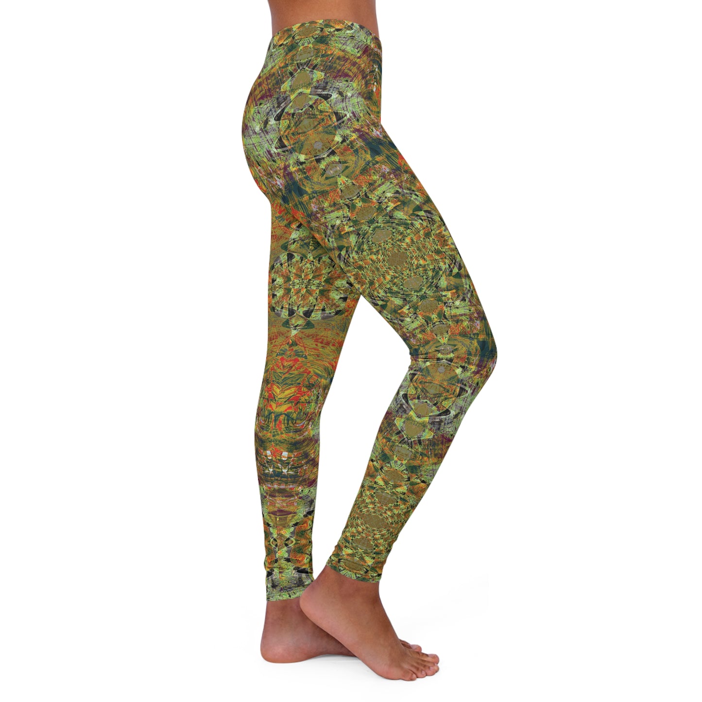 Spandex Leggings - Love Light Fractals No.4d