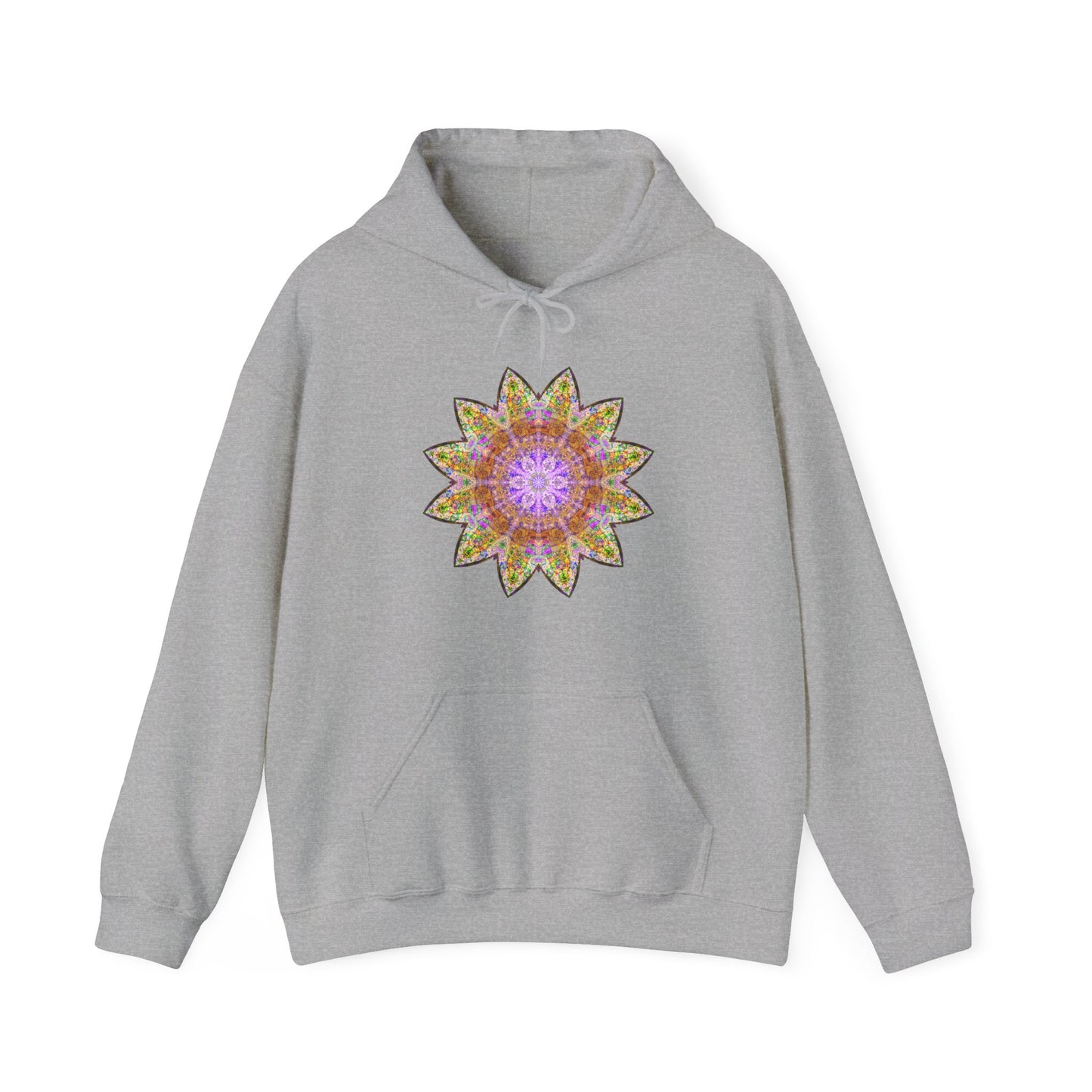 Unisex Heavy Blend™ Hooded Sweatshirt - Love Light Mandalas No.14