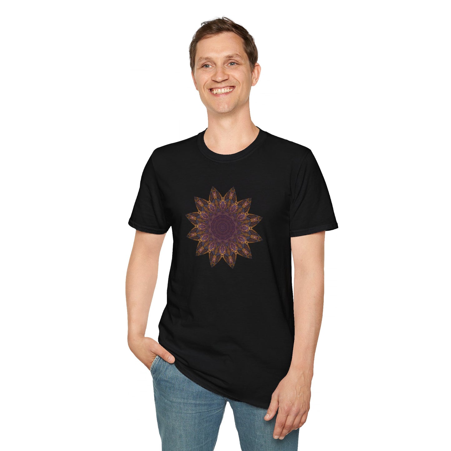 Unisex Softstyle T-Shirt - Love Light Mandalas No.1
