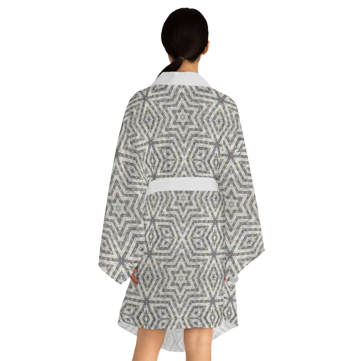 Long Sleeve Kimono Robe - P5 Kaleidoscopic No.19