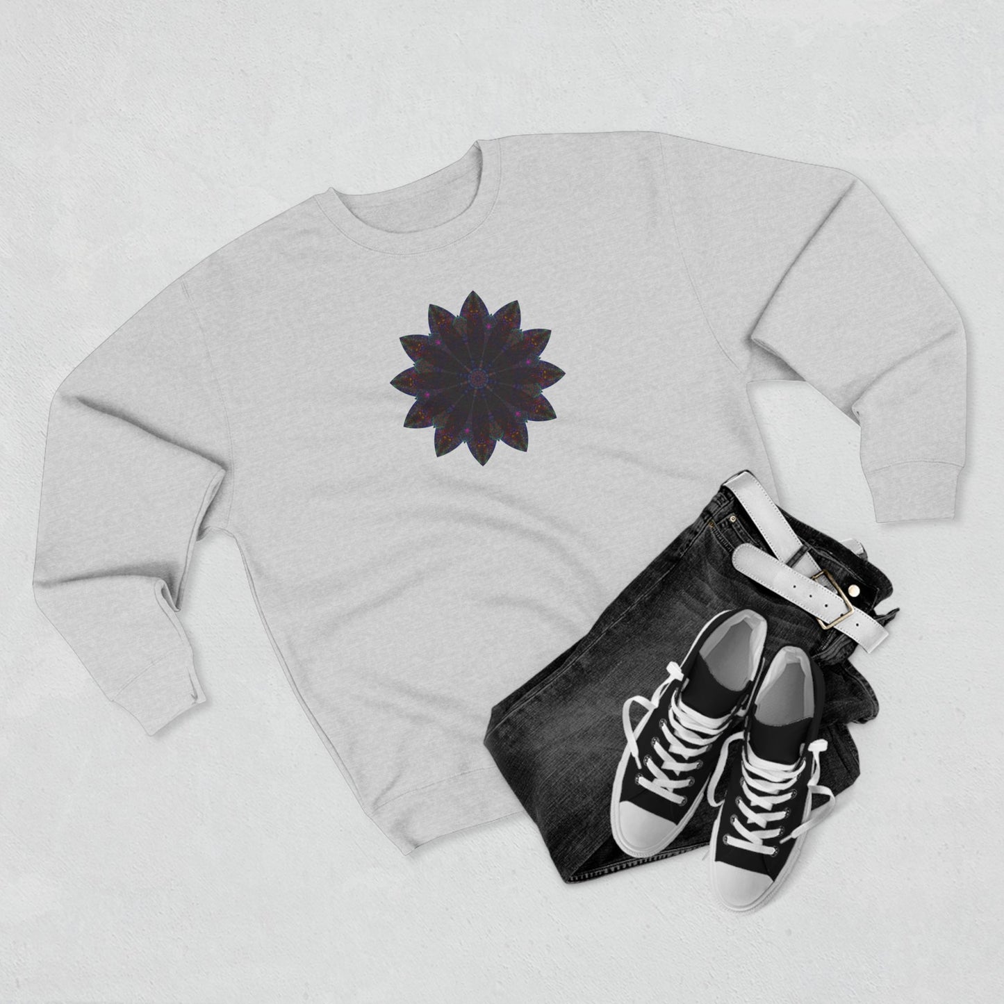 Unisex Crewneck Sweatshirt - Love Light Mandalas No.25